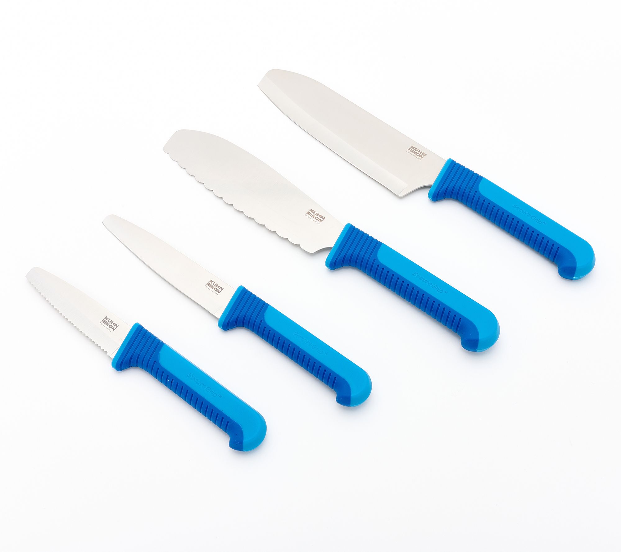 Kuhn Rikon Set of 4 SecureGrip Essential Knife Set