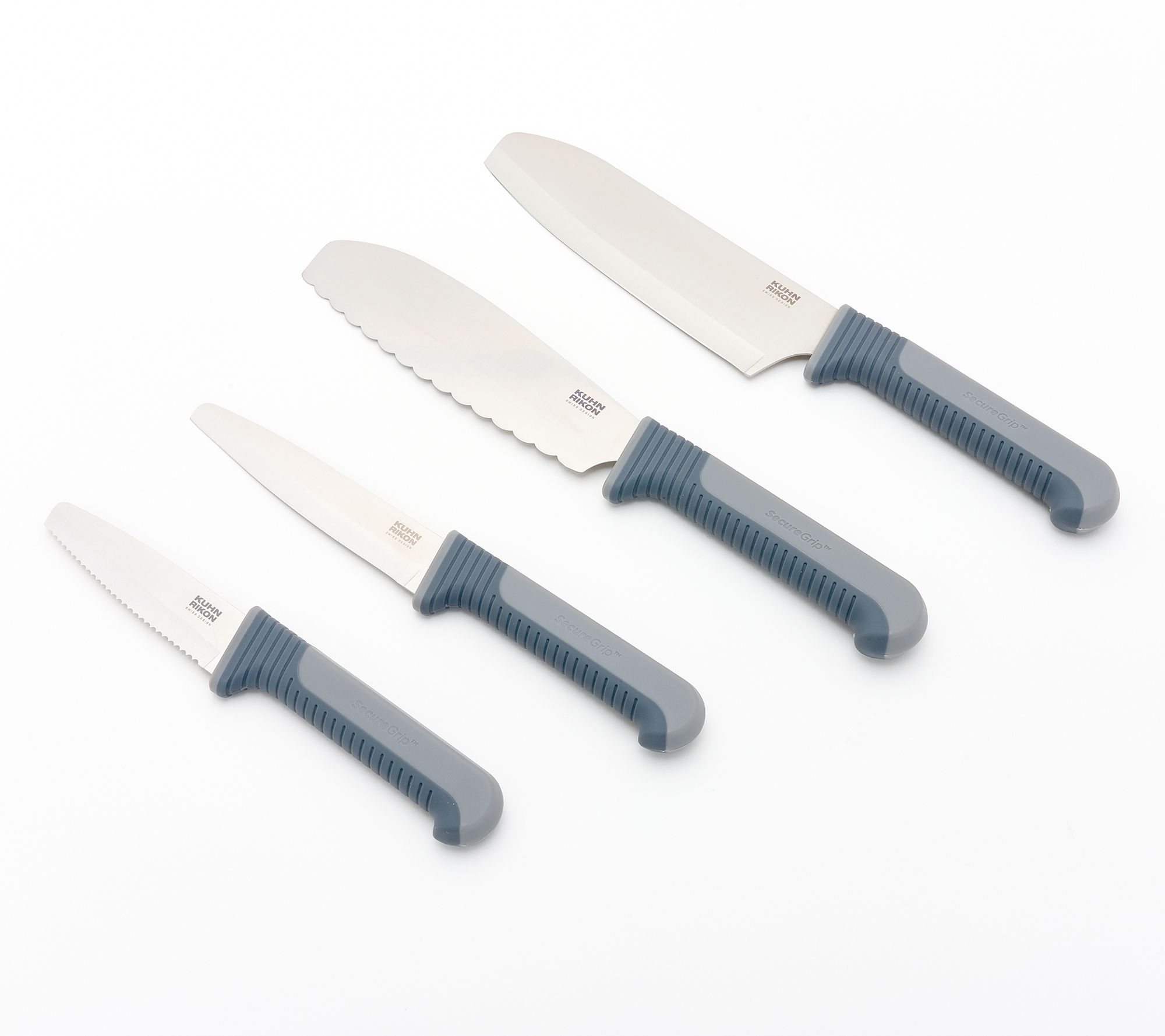 Kuhn Rikon Set of 4 SecureGrip Essential Knife Set
