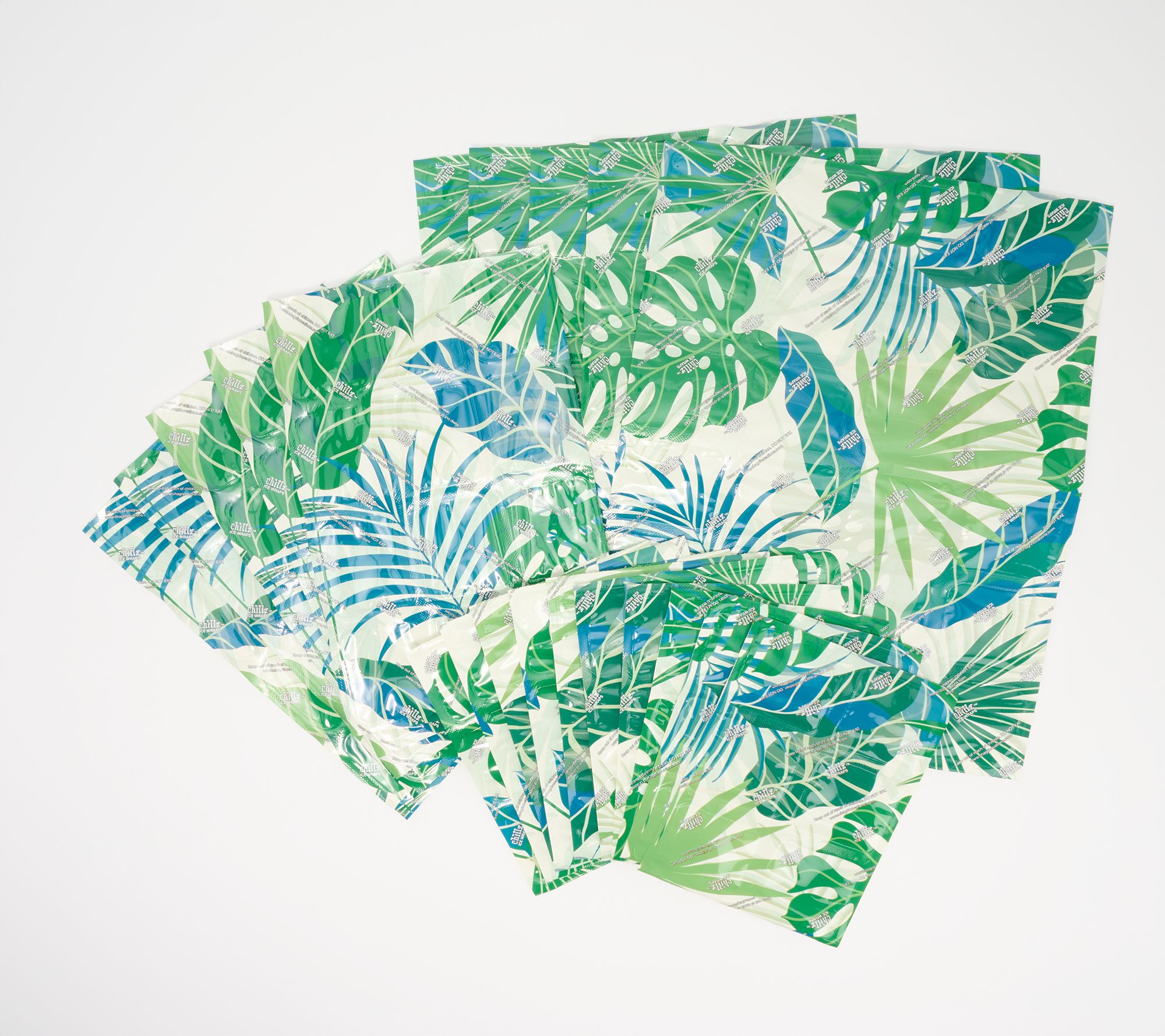 Chillz Set of 20 Reusable Printed Ice Sheets