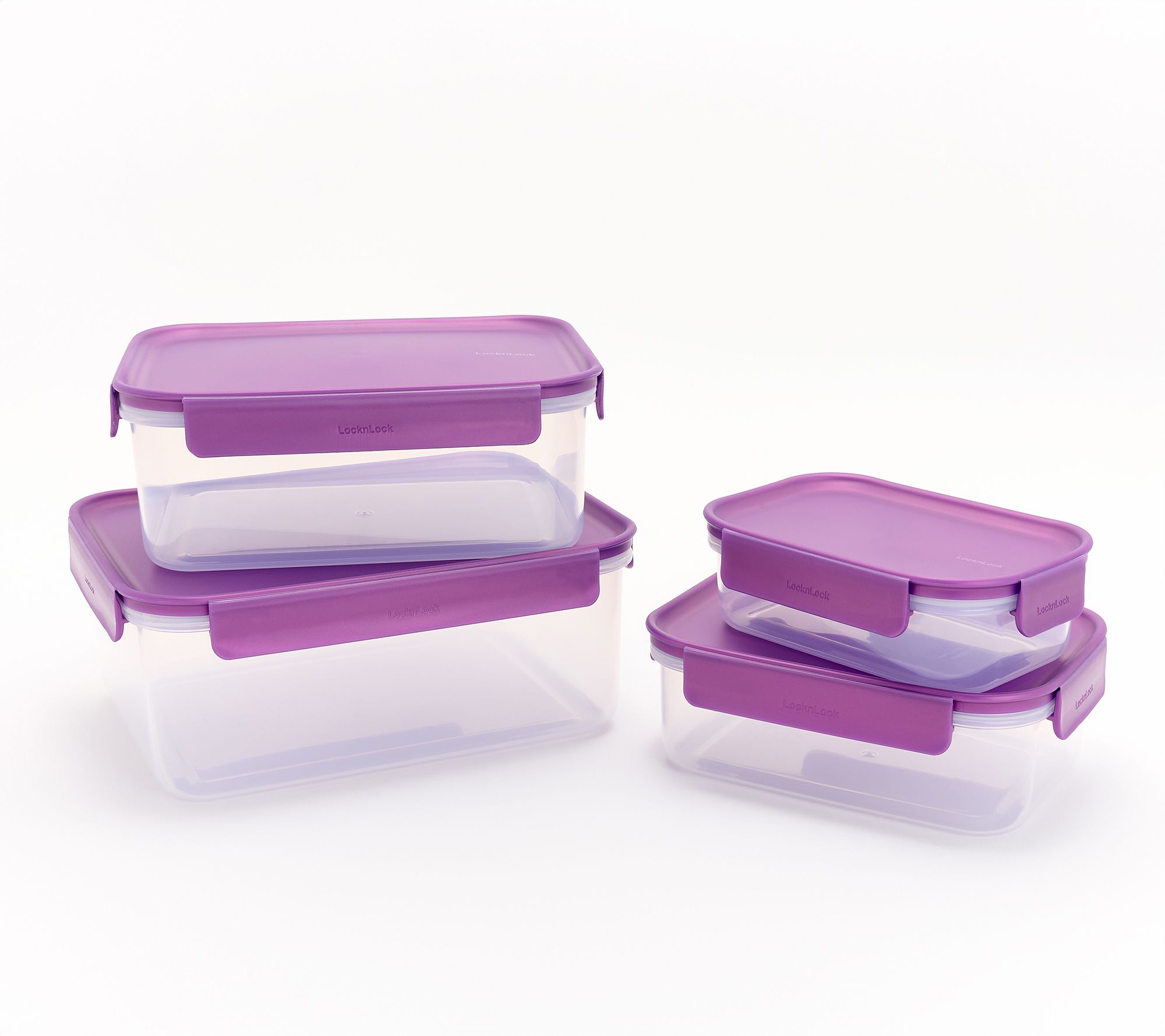 LocknLock 4-Pc Nestable Rectangle Storage Set - QVC.com