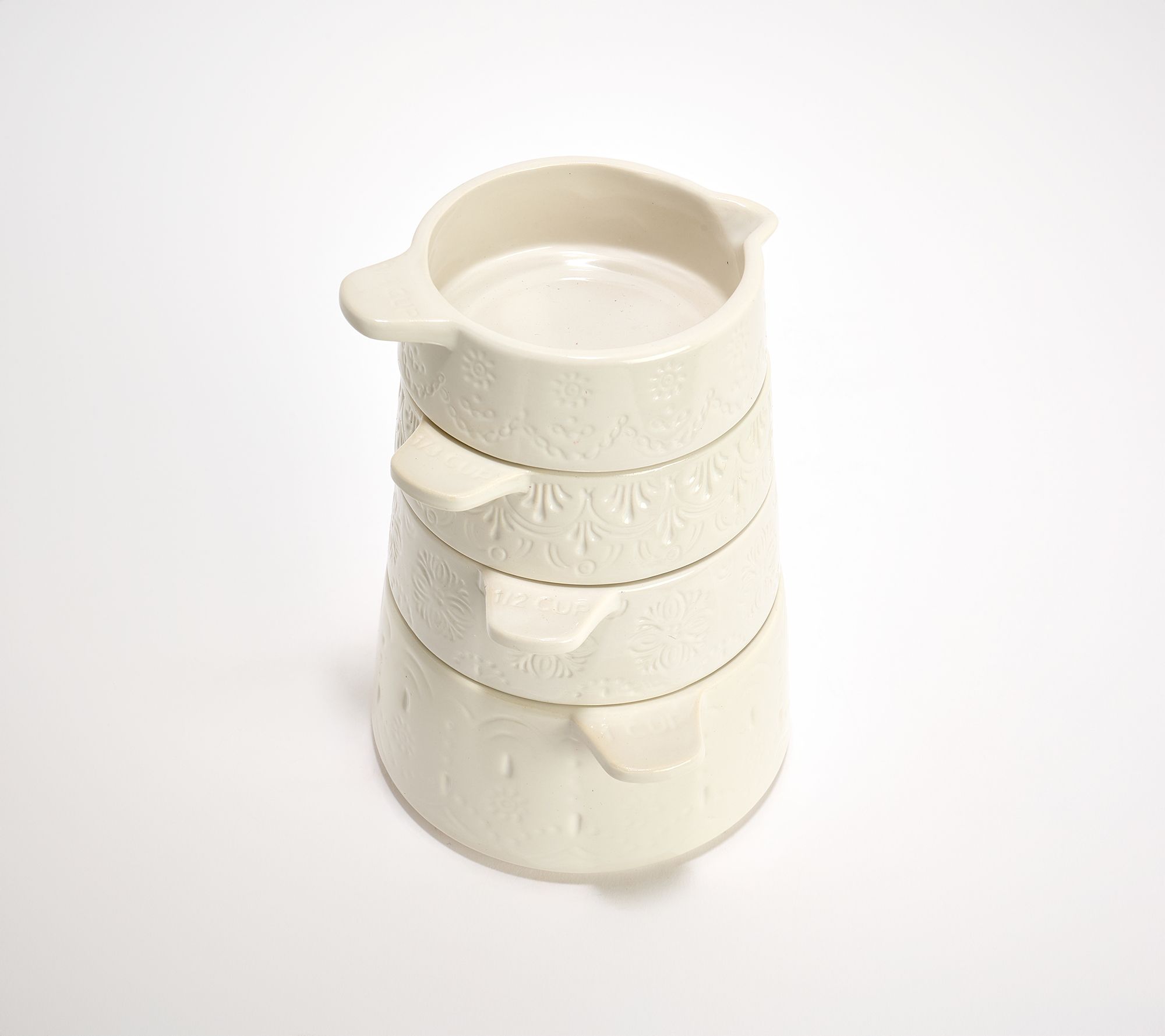 Aarti Sequeira 4pc Stacking Ceramic Measuring Cups