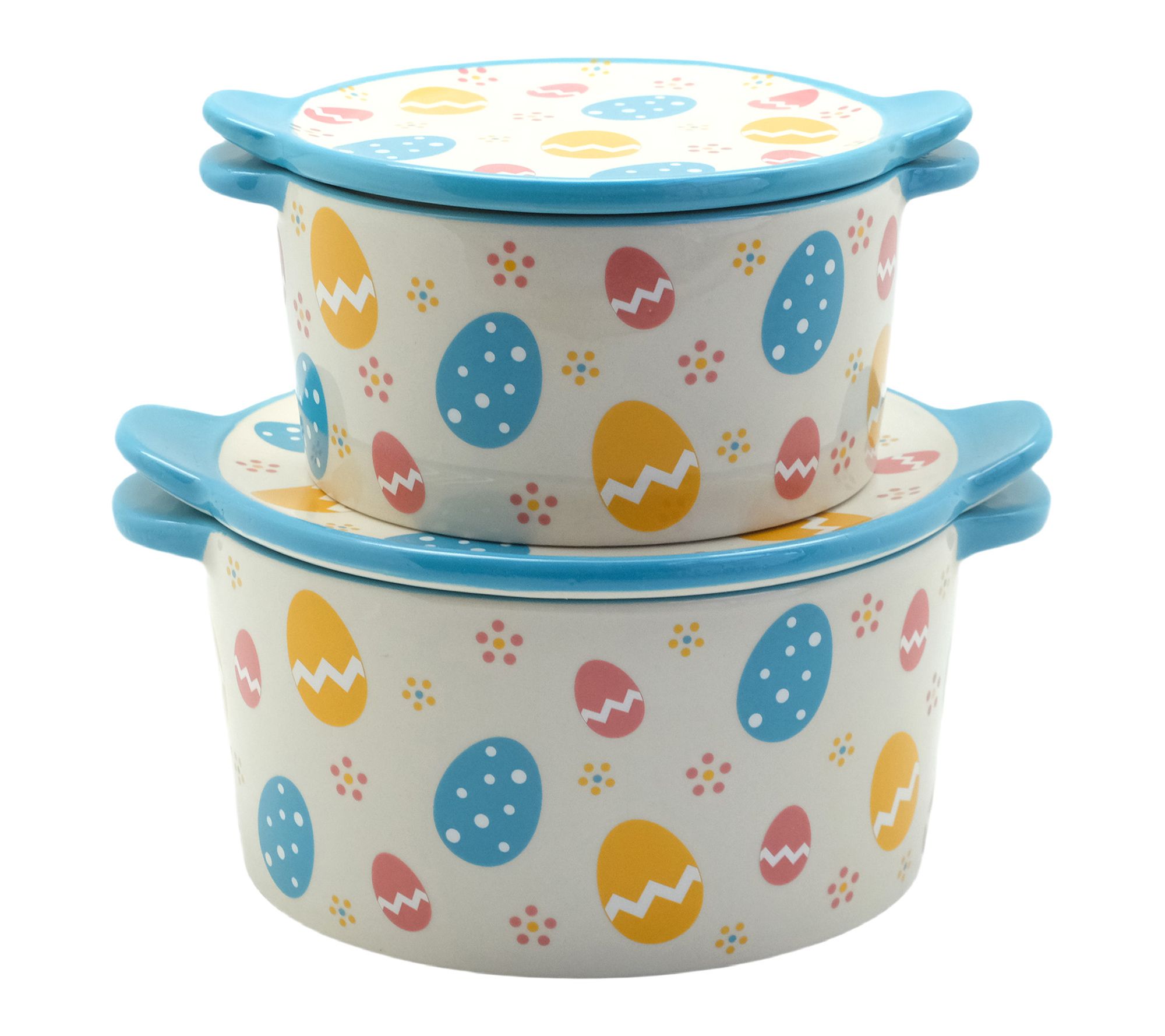 Temp-tations Set of (2) Round Bakers with Lid-Its