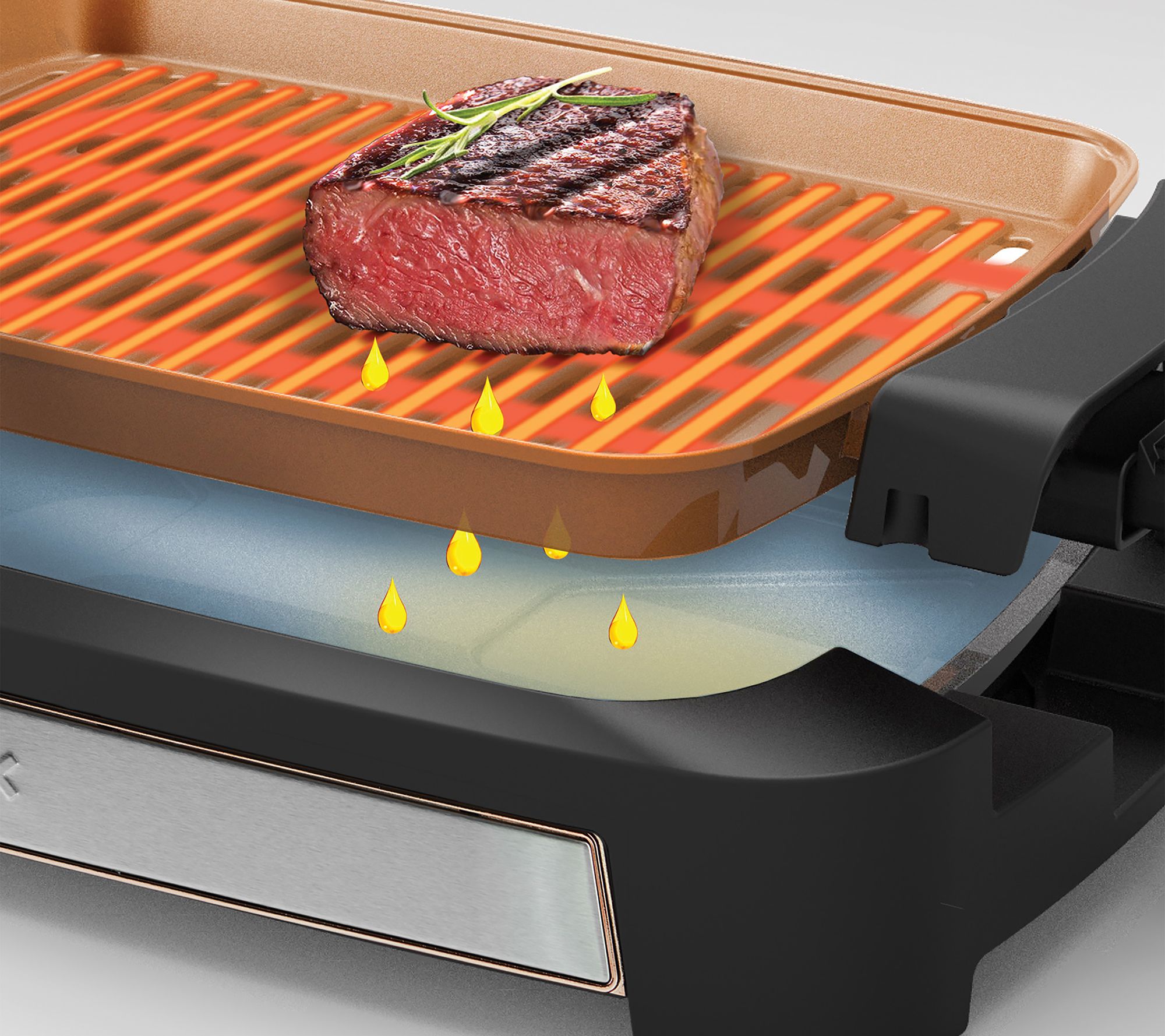 CRUX 12" x 16" XL Electric Smokeless Grill