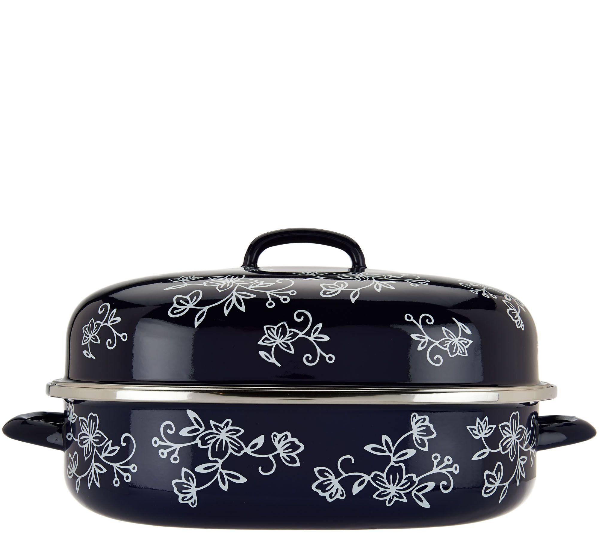 Temp-tations Floral Lace 5-piece Enamel Cookware 