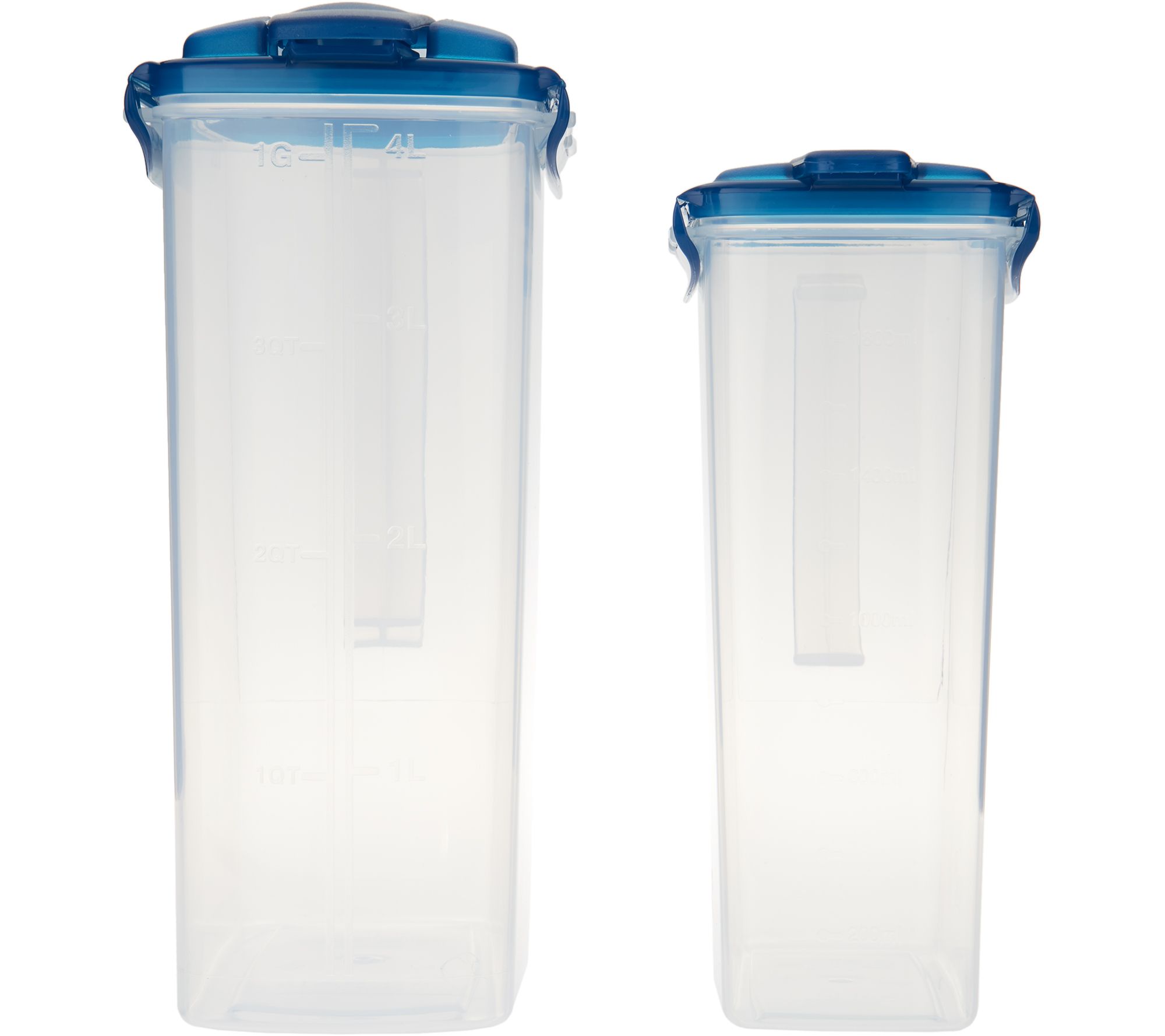 Lock & Lock Set of 2 Pitcher Storage Set with Travel Lids