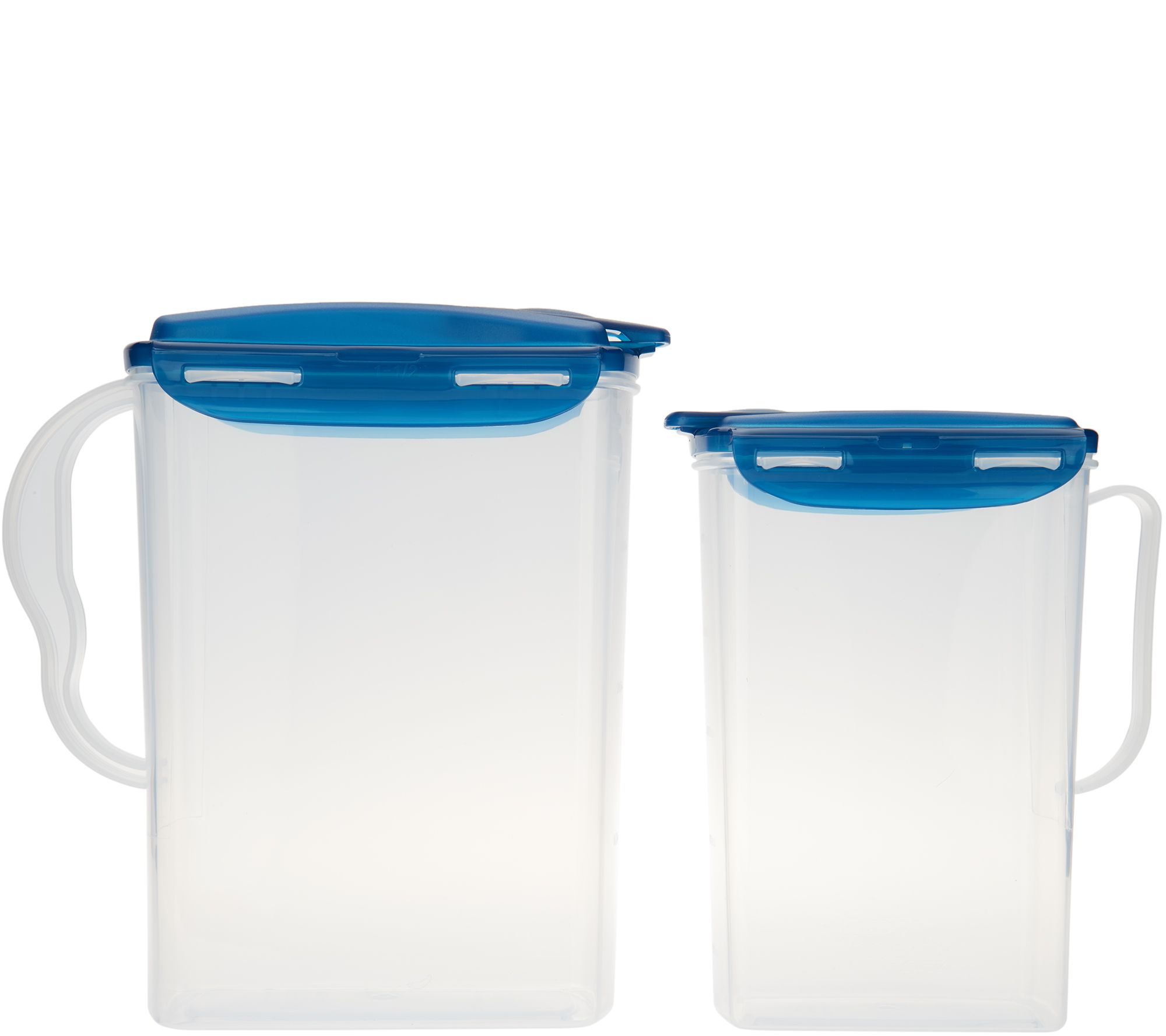 LocknLock Set of 2 1/2-Gallon Pitchers with Locking Lids 