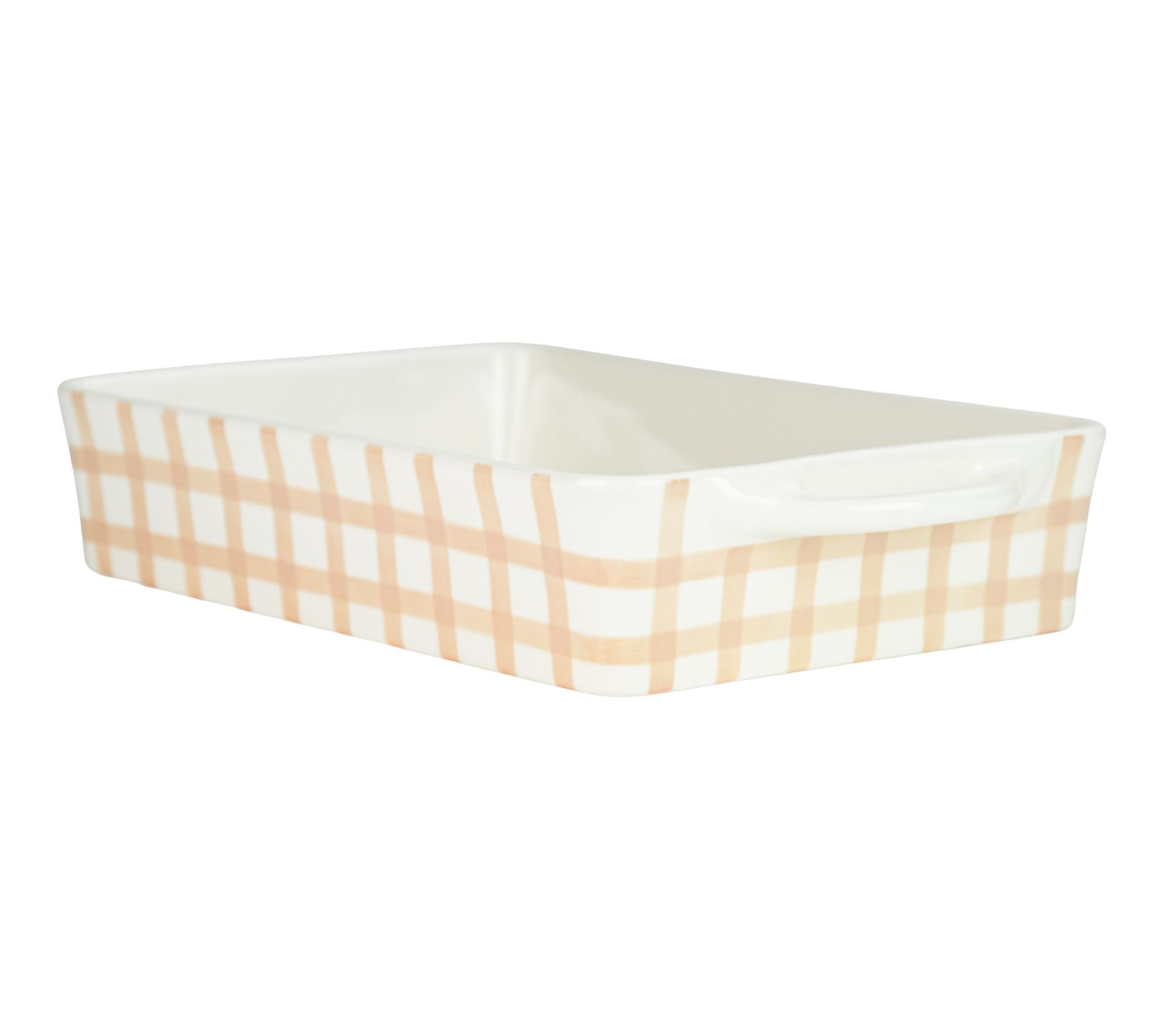 10 Strawberry Street Cottage Gingham Rectangle Baker