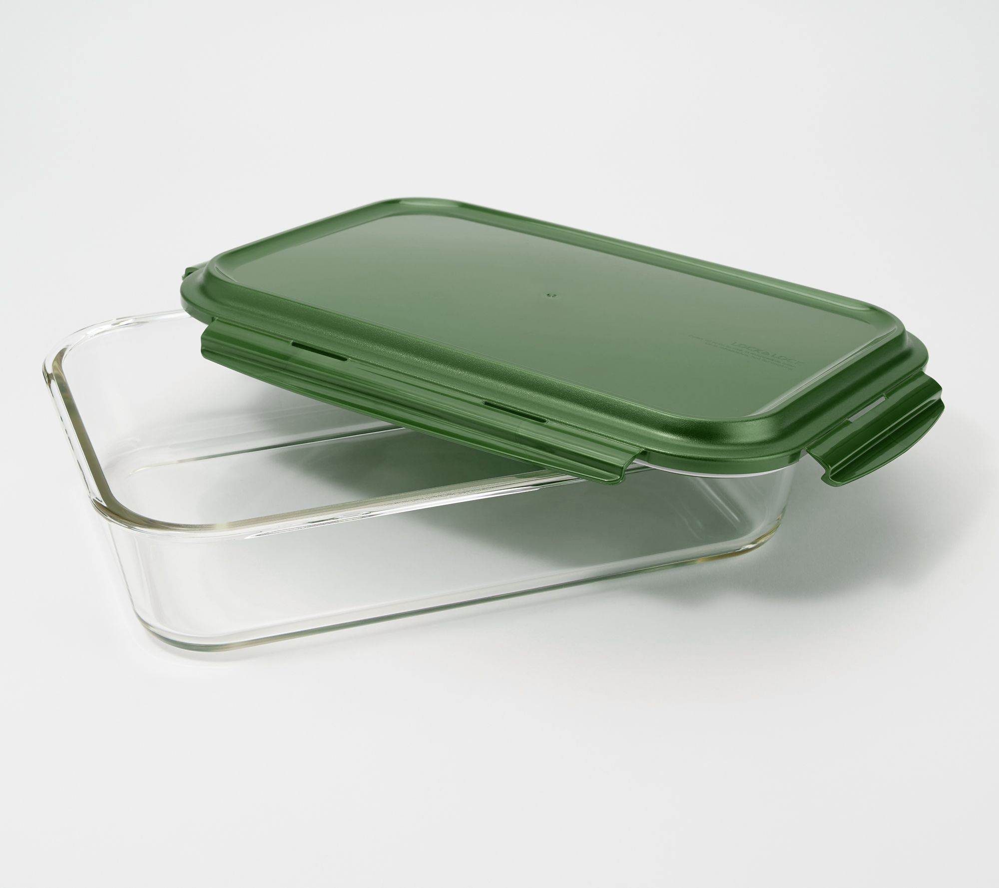 LocknLock 9x 9 Glass Pan with Domed Handled Locking Lid 