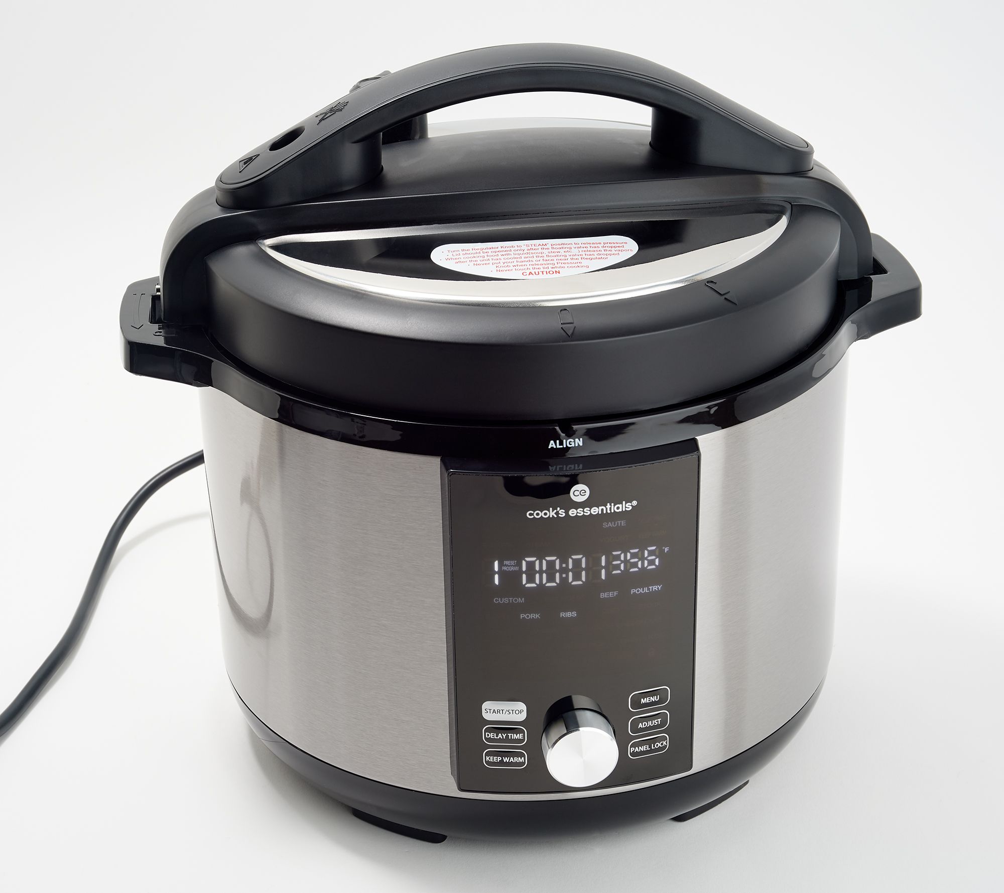 Cook's Essentials 2-qt Stainless Steel Pressure Cooker w/ Presets on QVC 