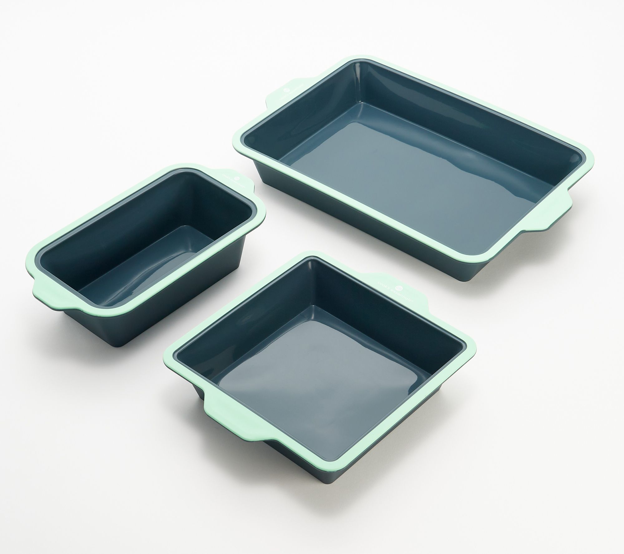 NEW Cook's Companion * BLUE * COLLAPSIBLE SILICONE Bakeware - SET