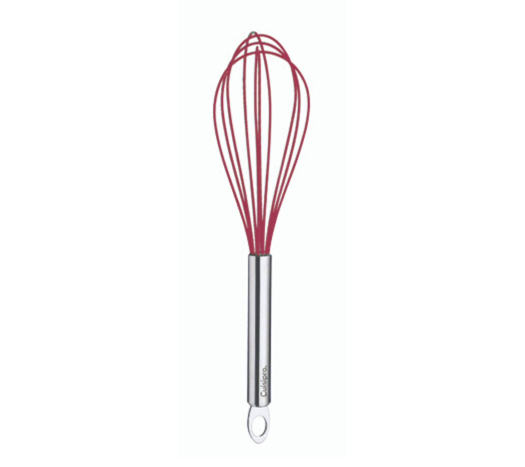 CUISIPRO 10 Balloon Whisk with Non-Stick Red C oating 