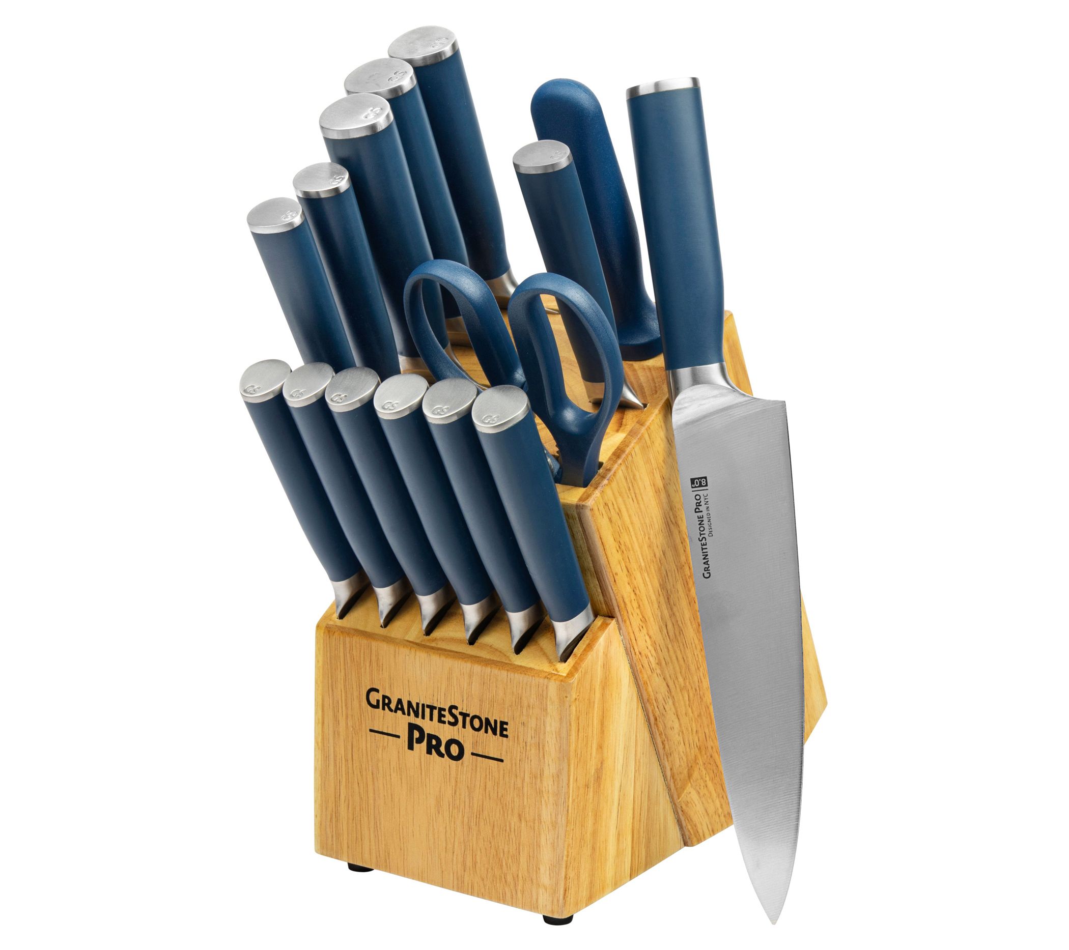 GraniteStone Pro Nutriblade 14-Piece Knife Setth Block