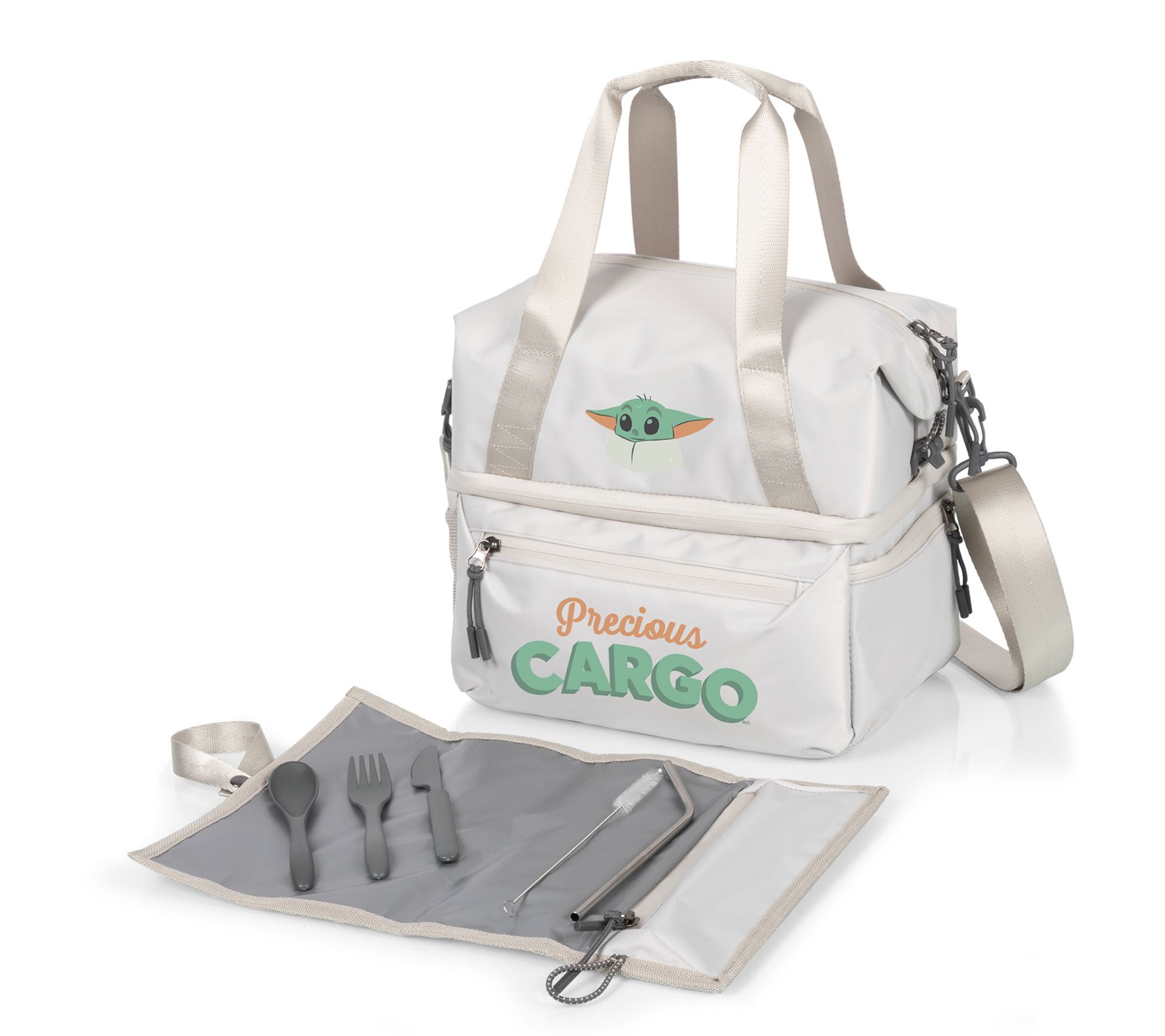 Oniva Mandalorian The Child Halo Gray Tarana Lunch Cooler Bag