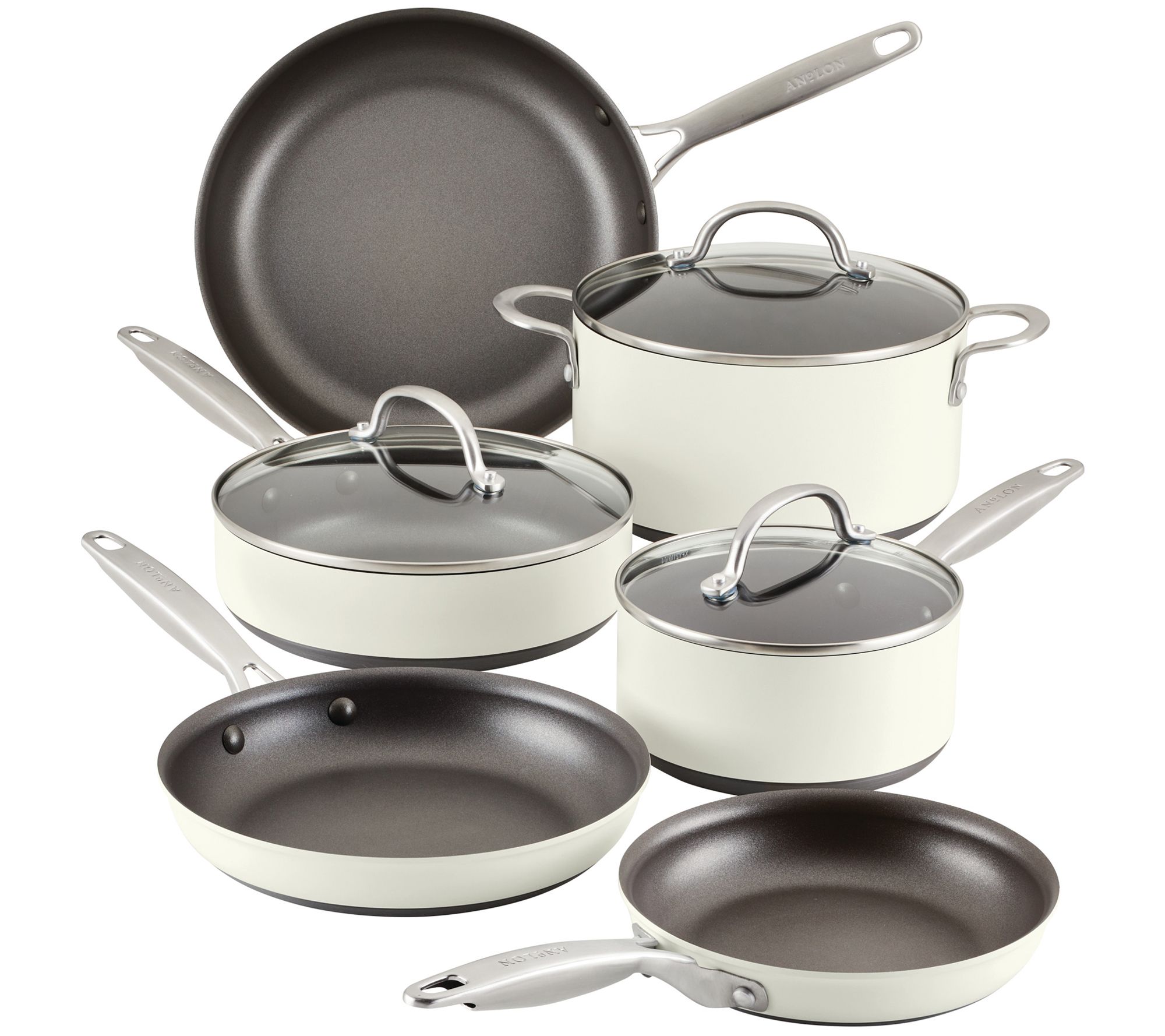 Anolon Achieve Hard Anodized Nonstick 9-pc Cookware Set