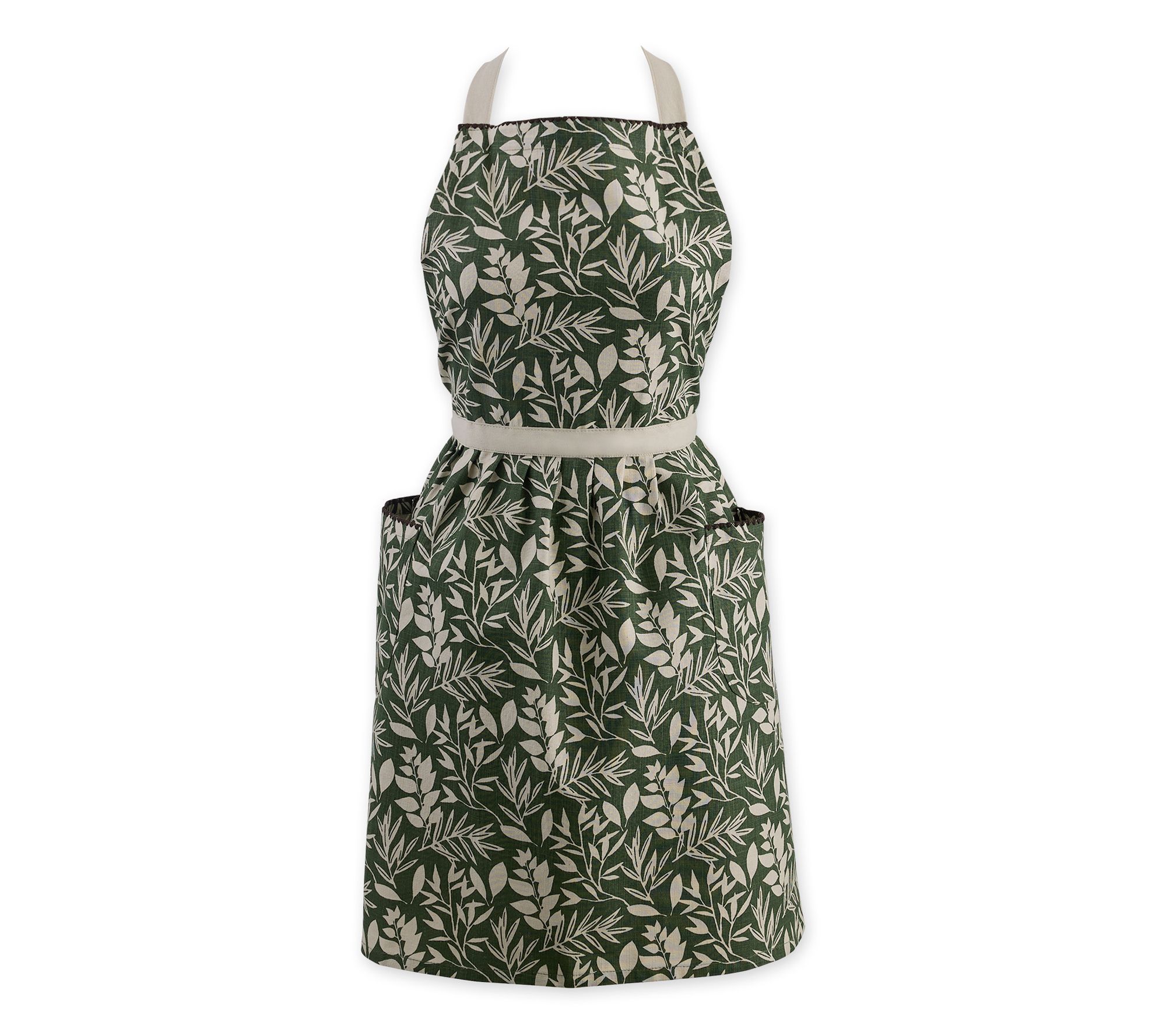 Design Imports Garden Greens Printed Apron