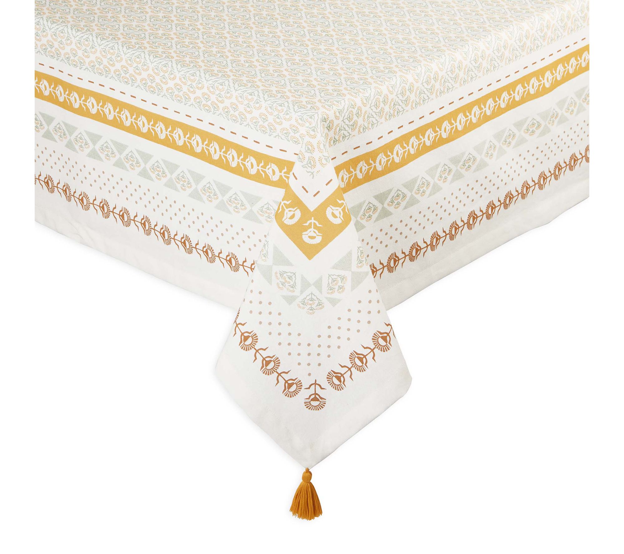 Design Imports Golden Gardens Printed Tablecloth -  60 X 84