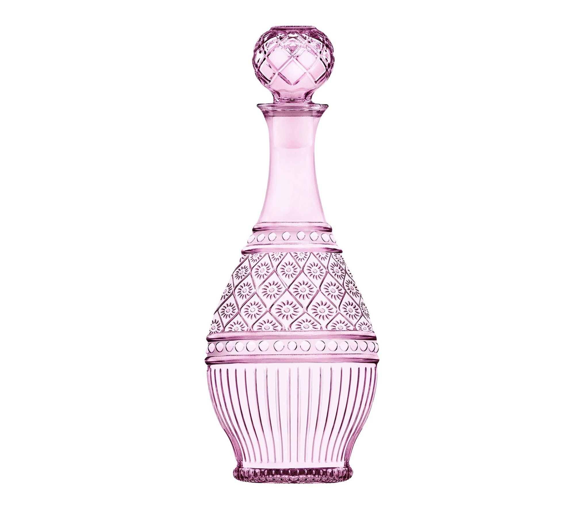 Godinger Claro Pink Wine Decanter