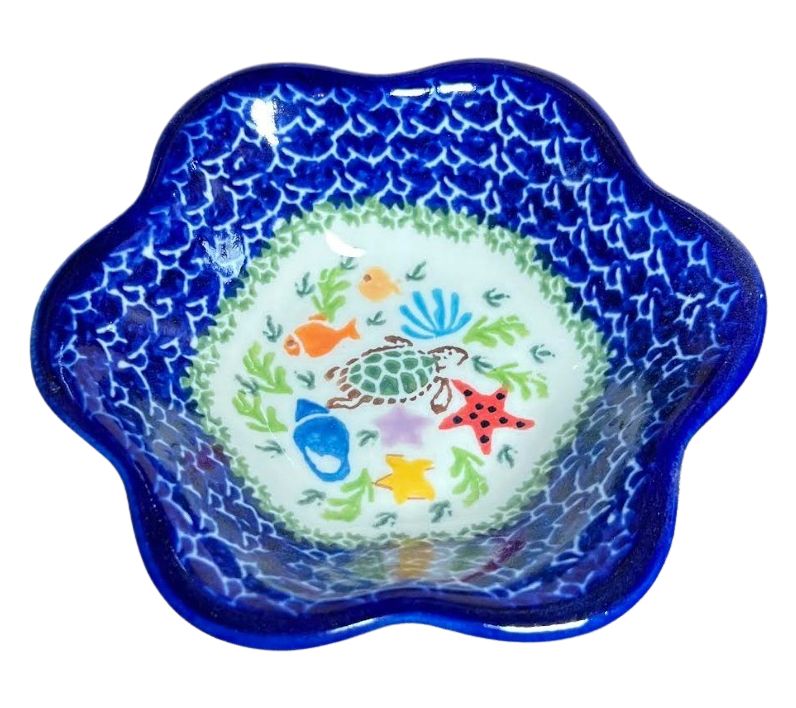 Lidia's Polish Pottery Small Flower Bowl