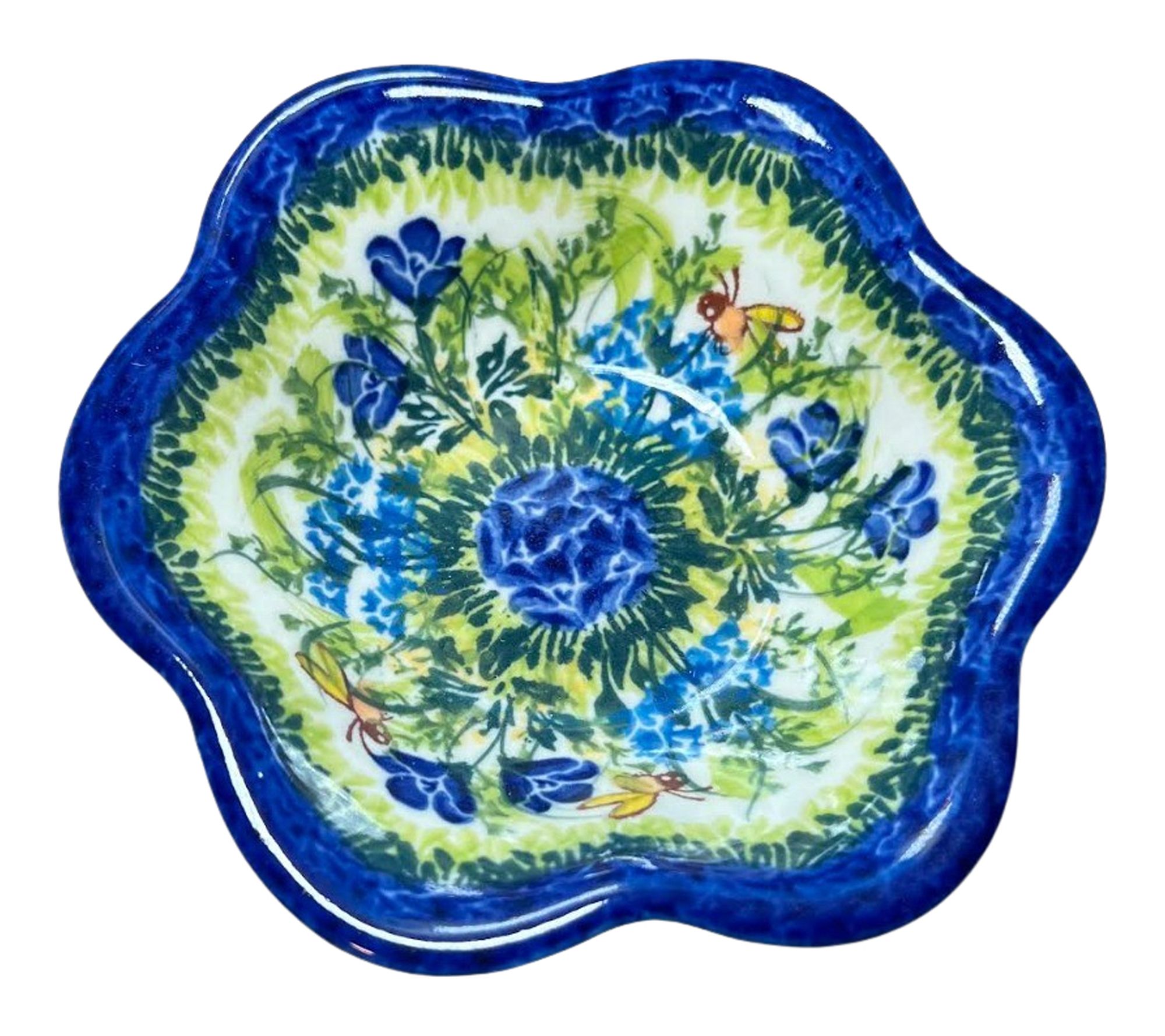 Lidia's Polish Pottery Small Flower Bowl