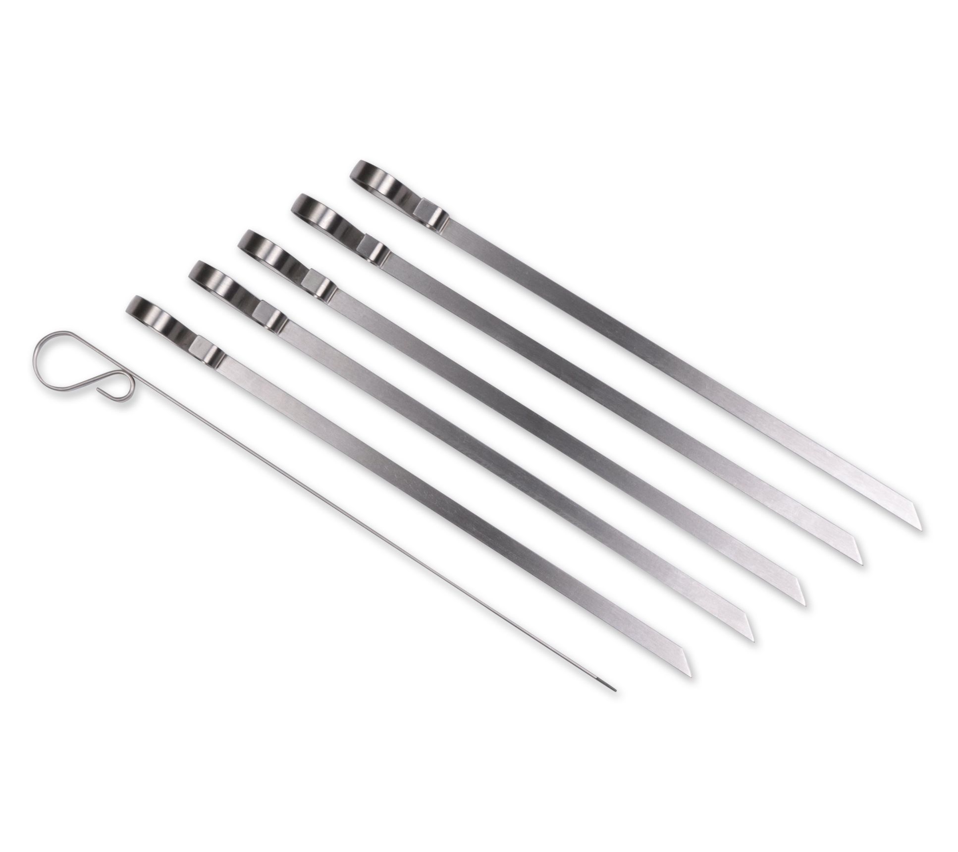 RSVP Set of 6 Endurance Stainless Steel Flat Skewers