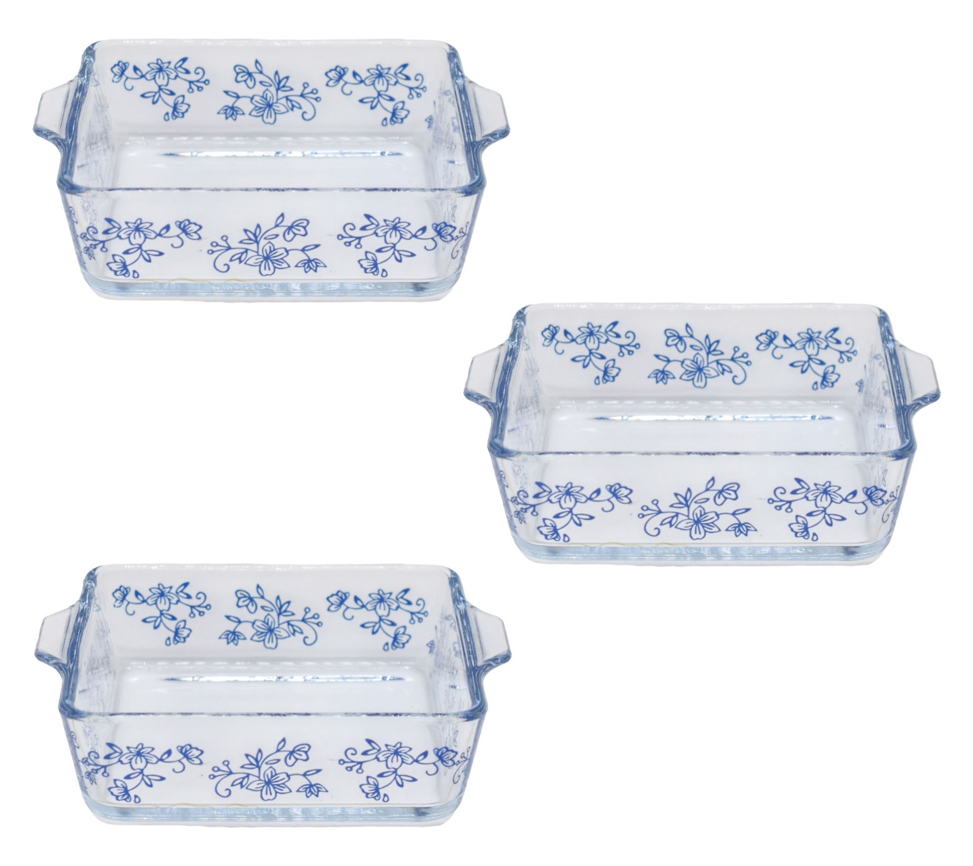  Temp-tations Set of (3) 12-oz Mini Glass Bakers