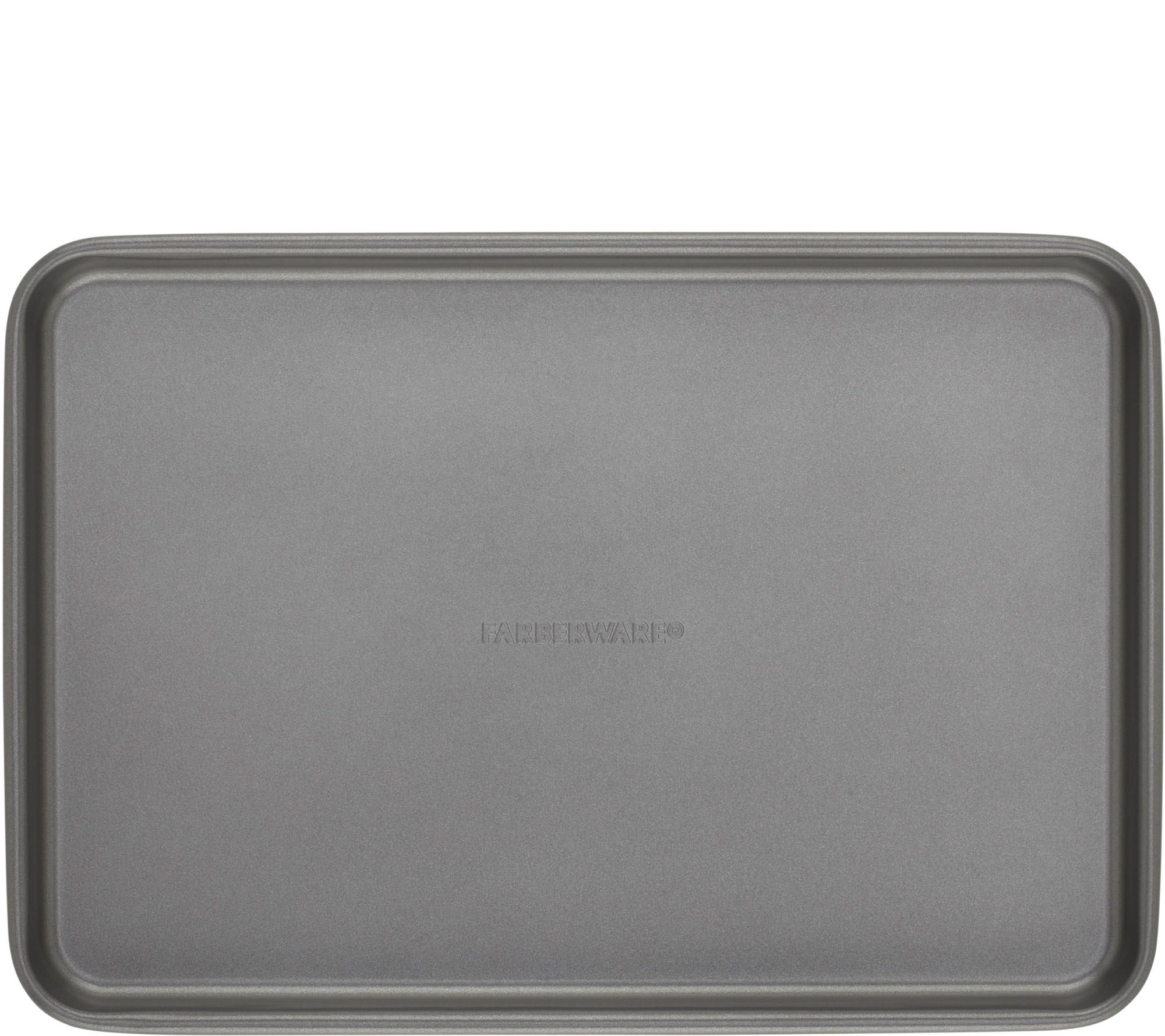 Farberware Steel Roaster with Flat Rack, 10.5 x 15, Gray