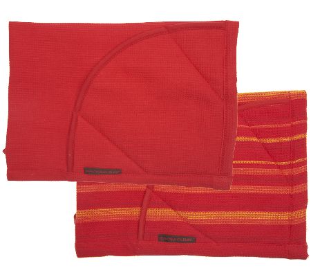 Rachael Ray Set of 2 Moppines Oven Mitts/ Kitchen Towels 