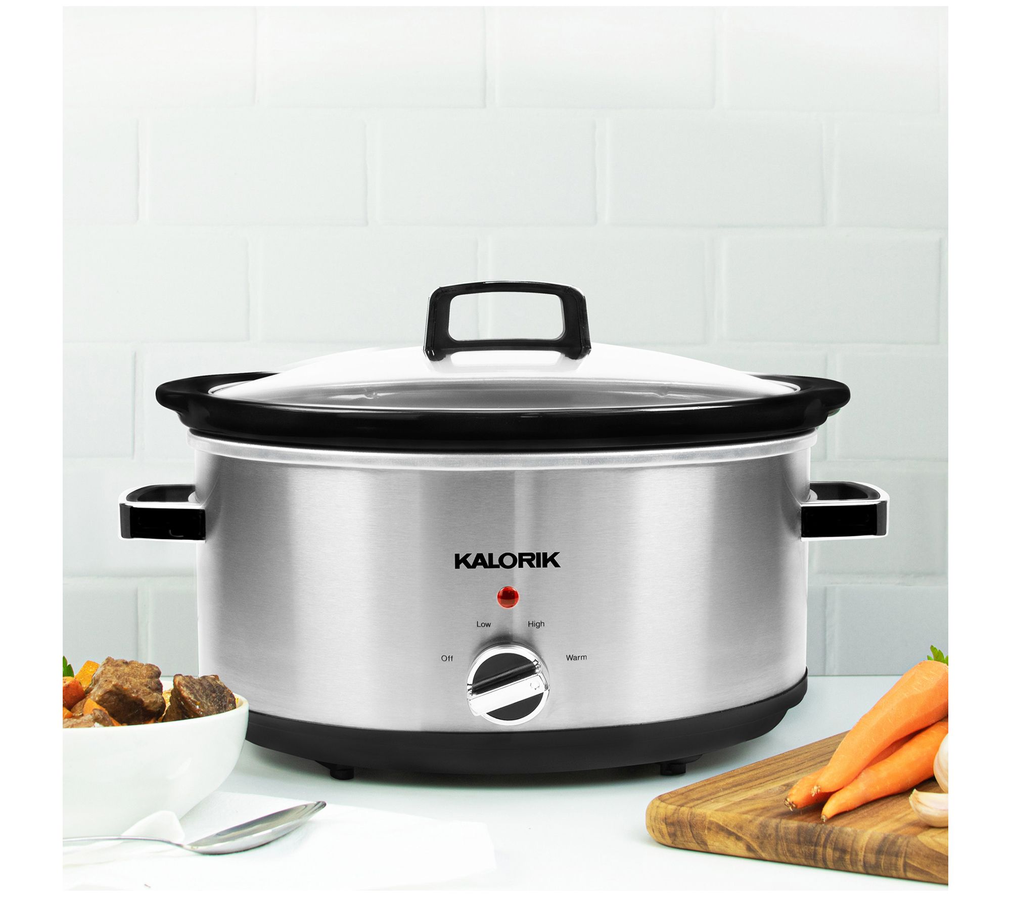 Kalorik 6.5qt Stainless Steel Slow Cooker
