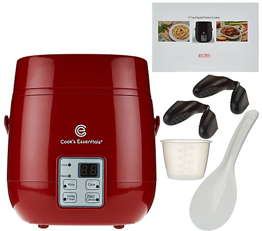 Cook's Essentials 5-Cup Digital Perfect Cooker w/ Recipes