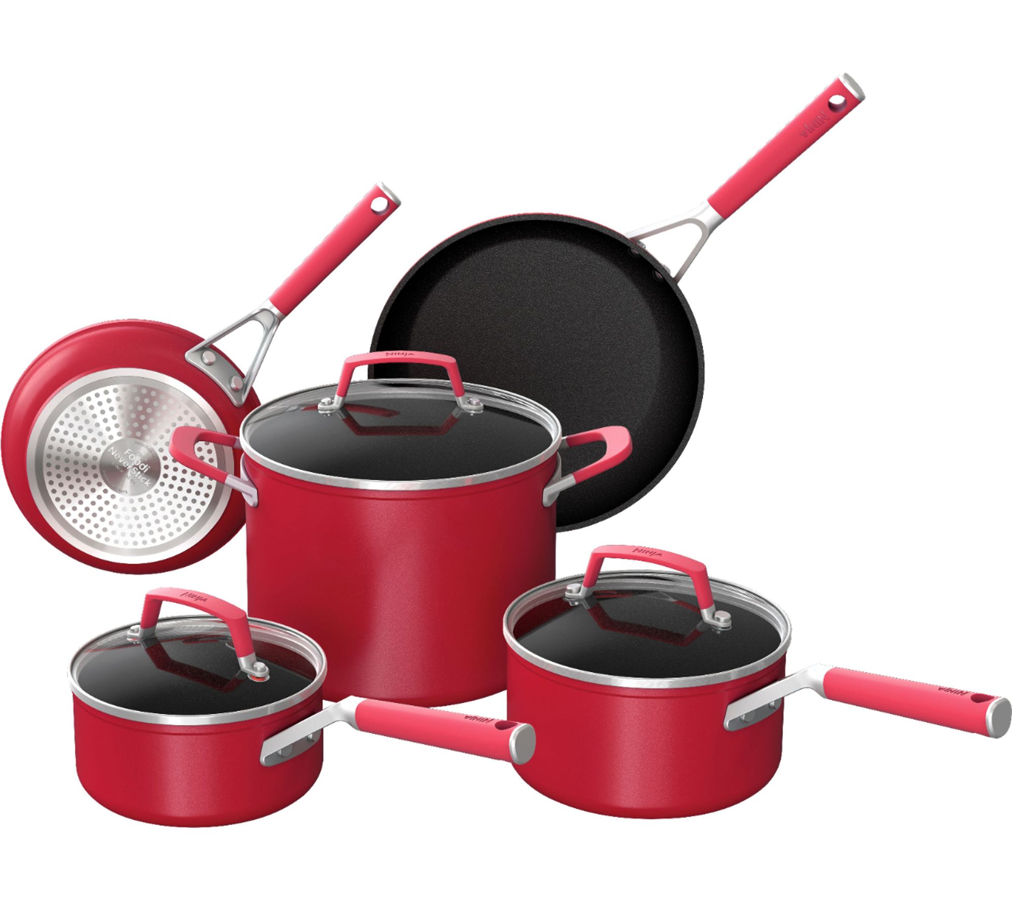 Ninja Foodi 8 Piece NeverStick Vivid Cookware S et