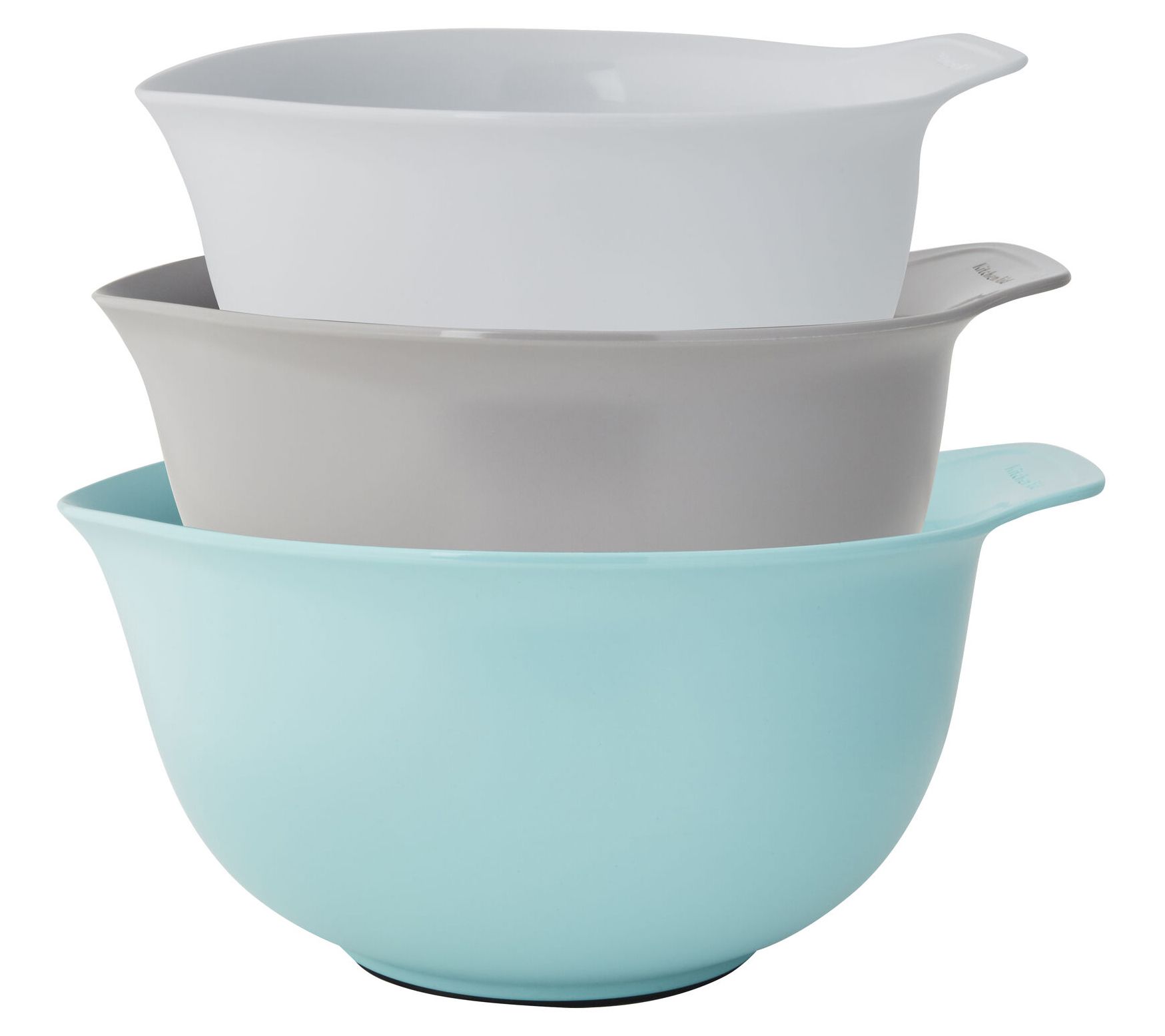 OXO 3pc Insulated Stainless Steel Mixing Bowl Set - Gray