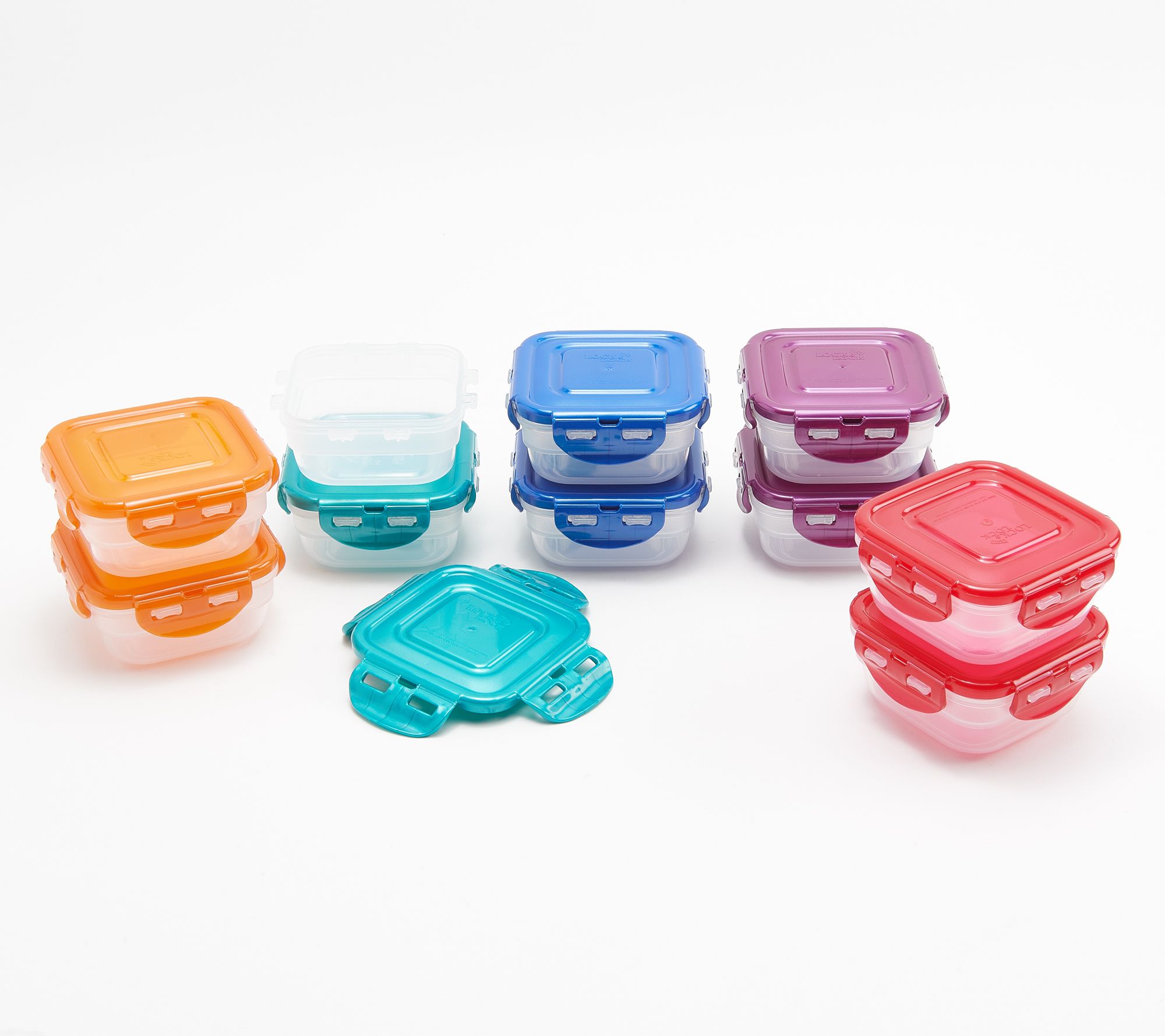 LocknLock Set of 6 Multi-Color Mini Zens w/ Colored Body 