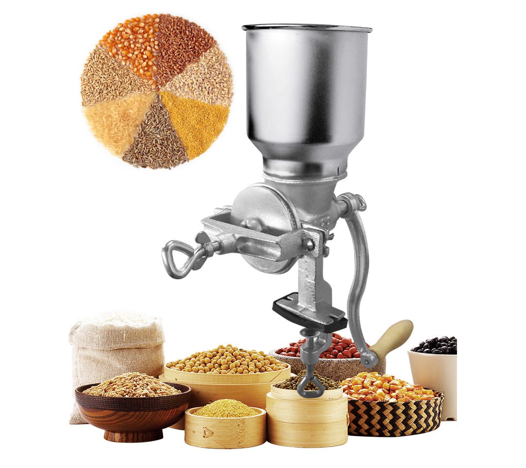 Hand Crank Grain Mill Table Clamp Manual Corn Grain Grinder Cast