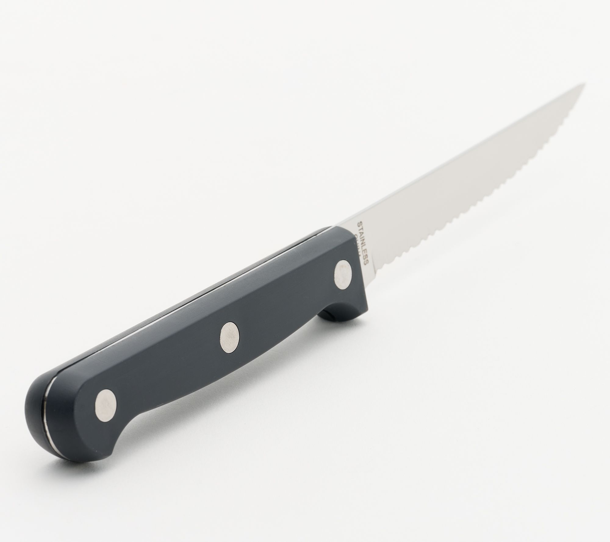 Ginsu Kiso 6-Piece Black Steak Knife Set - Dishwasher Safe and Always Sharp