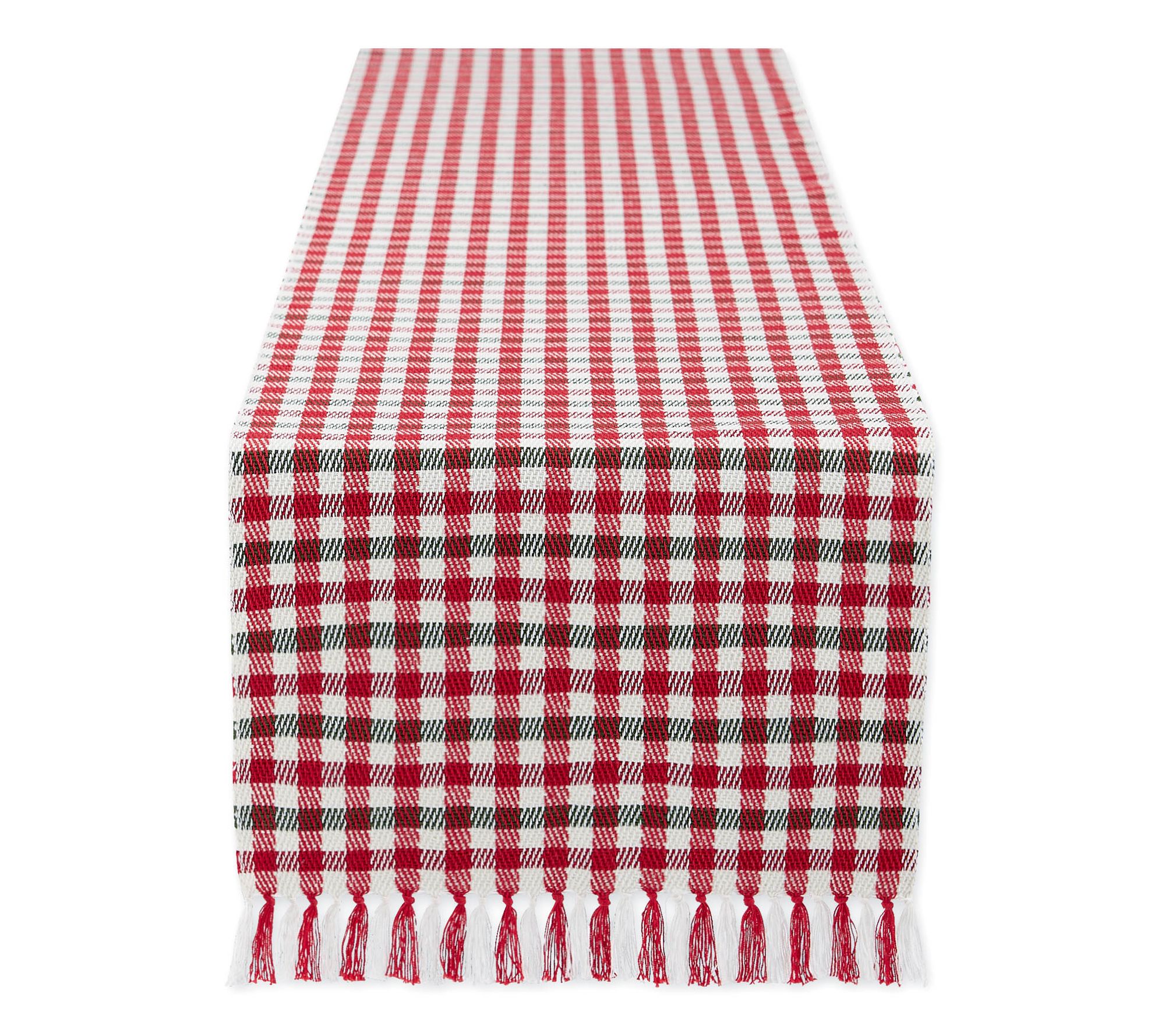 Design Imports Holiday Houndstooth Table Runner14x72
