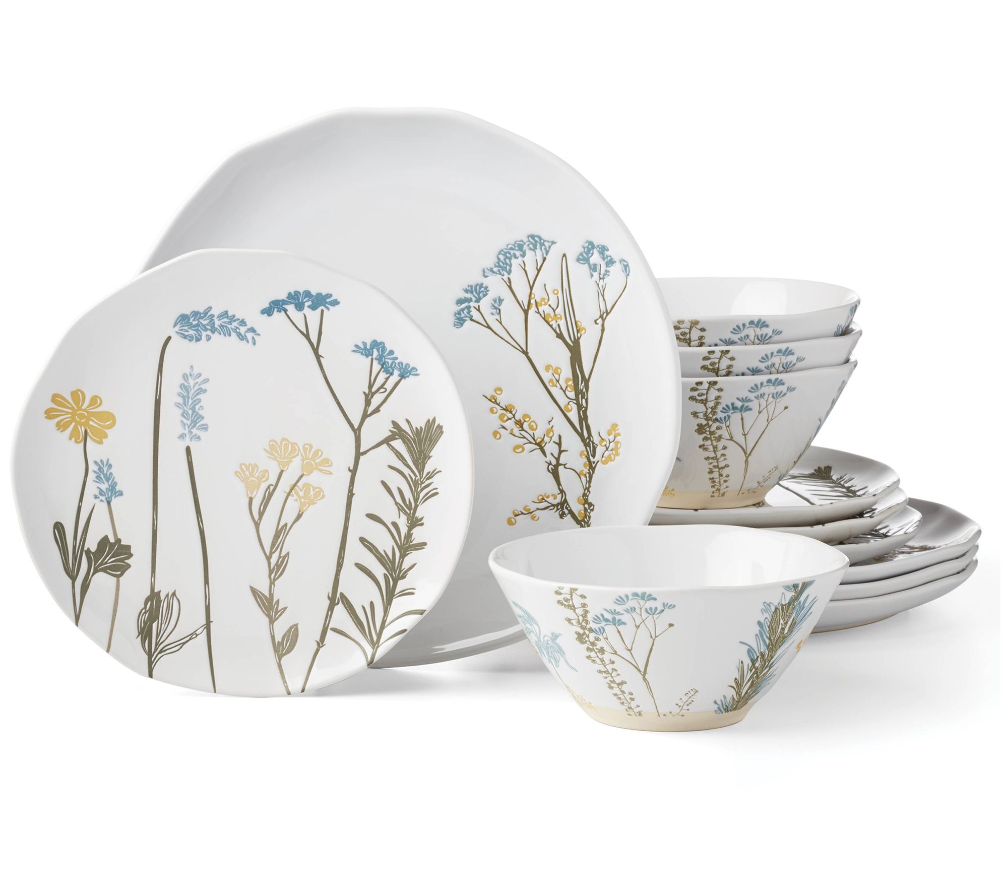 Lenox Wildflowers 12-Piece Dinnerware Set