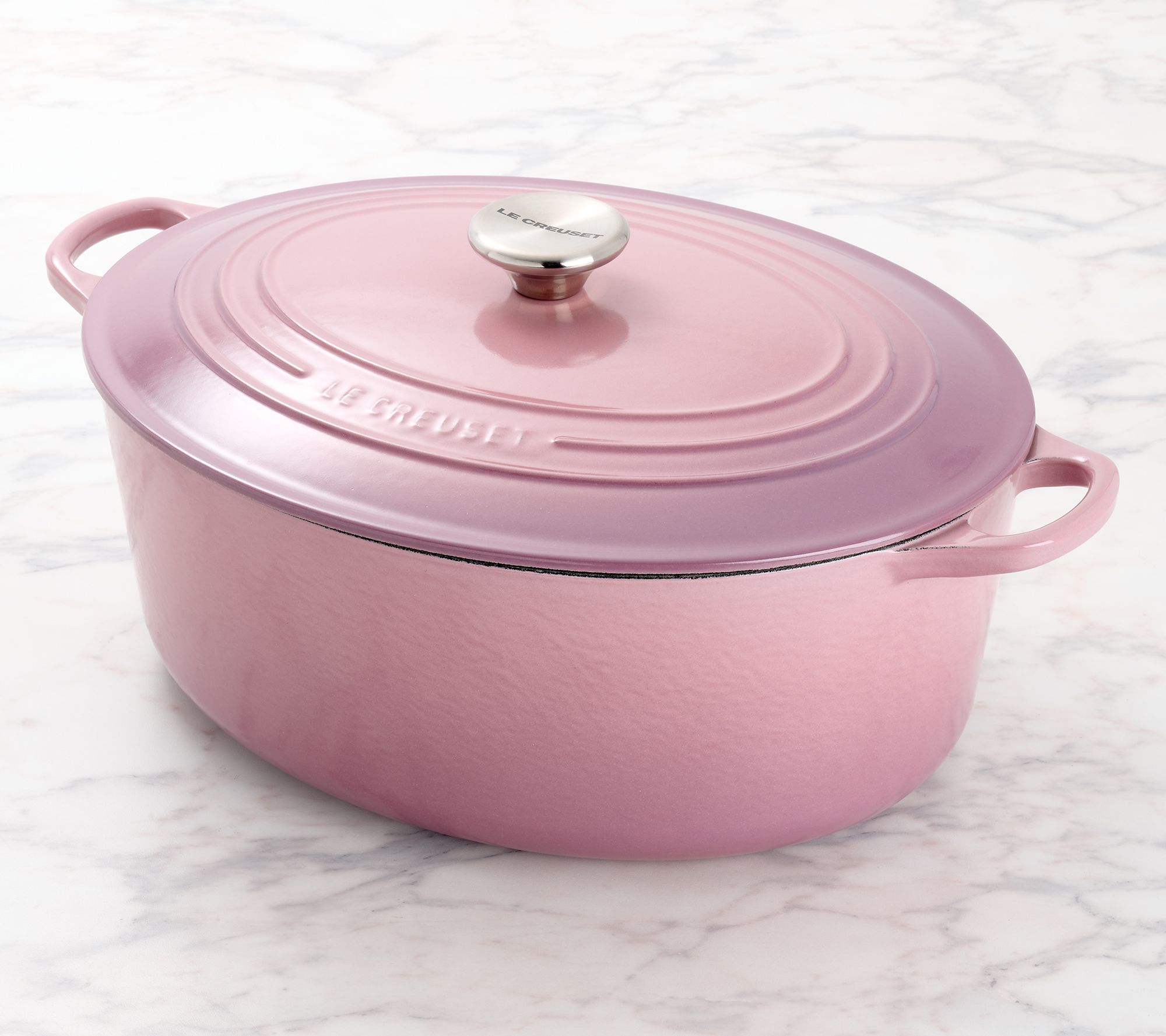 "As Is" Le Creuset 8-qt Oval Dutch Oven with Cast Iron Lid