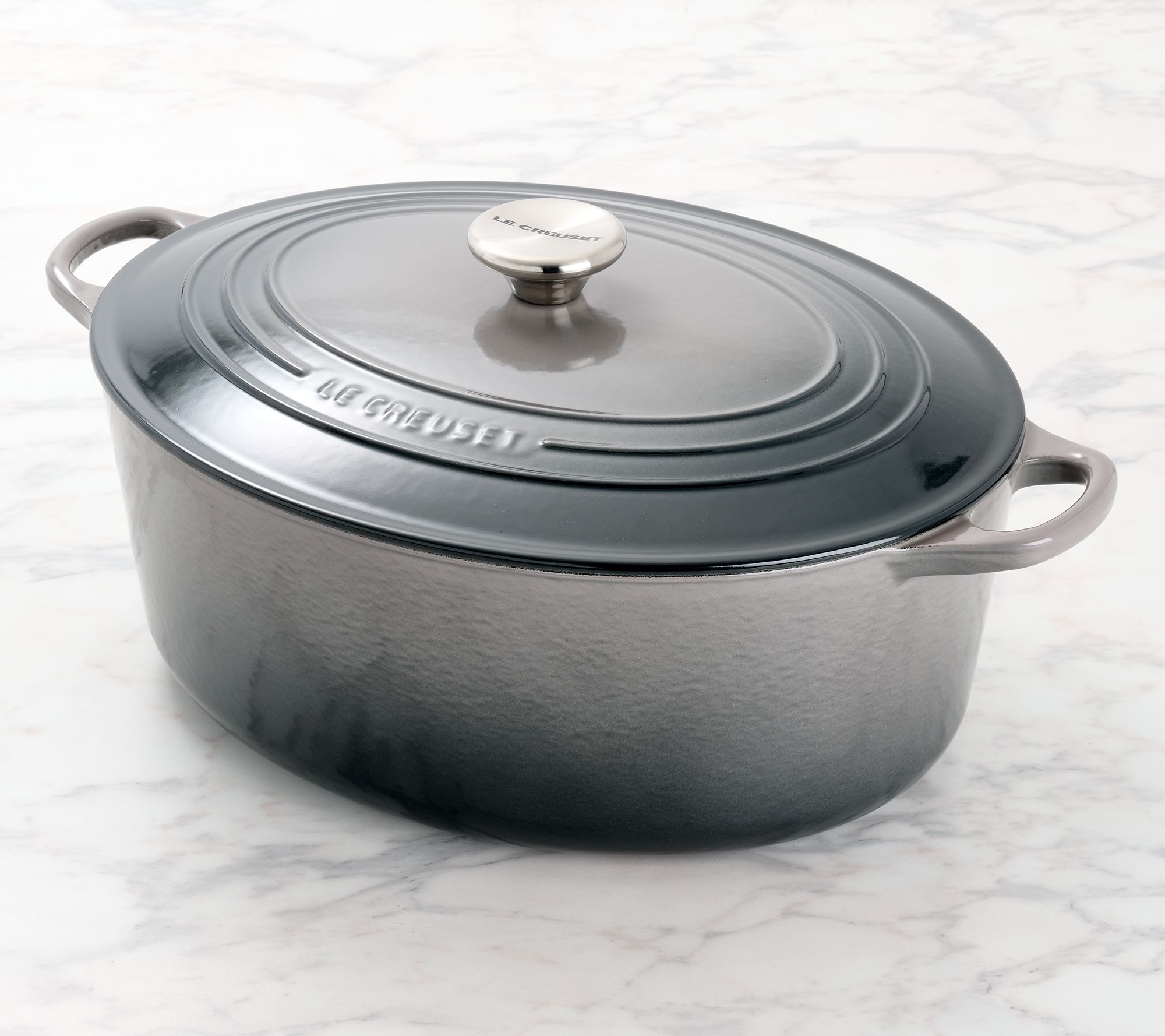 "As Is" Le Creuset 8-qt Oval Dutch Oven with Cast Iron Lid
