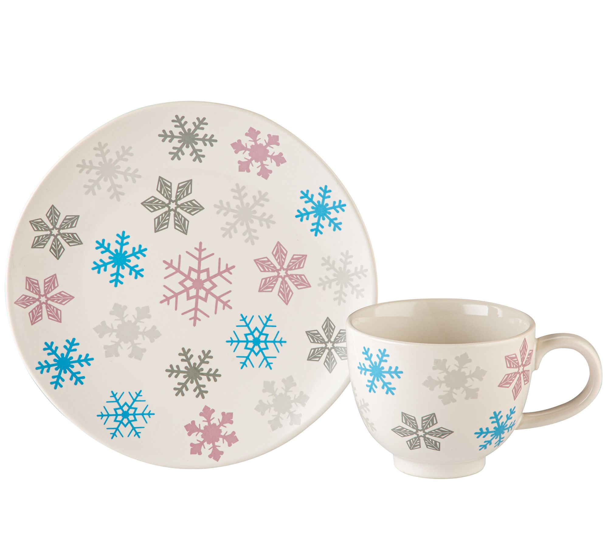 "As Is" Temp-tations Seasonal Cookie for Santa Mug & Plate Set