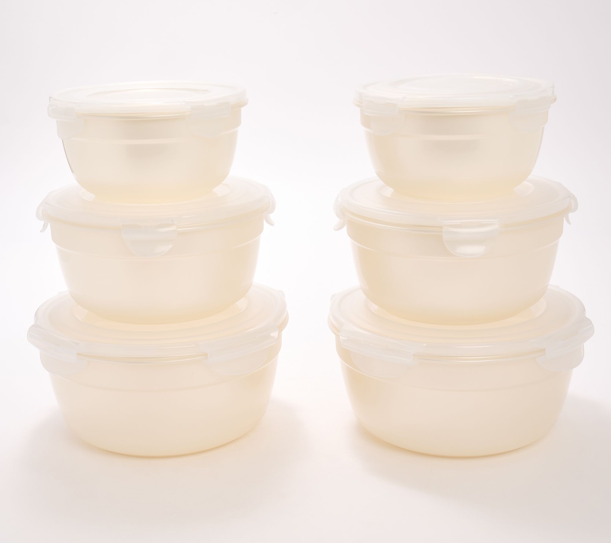 LocknLock 6-Piece Nestable Colored Body Bowl Set