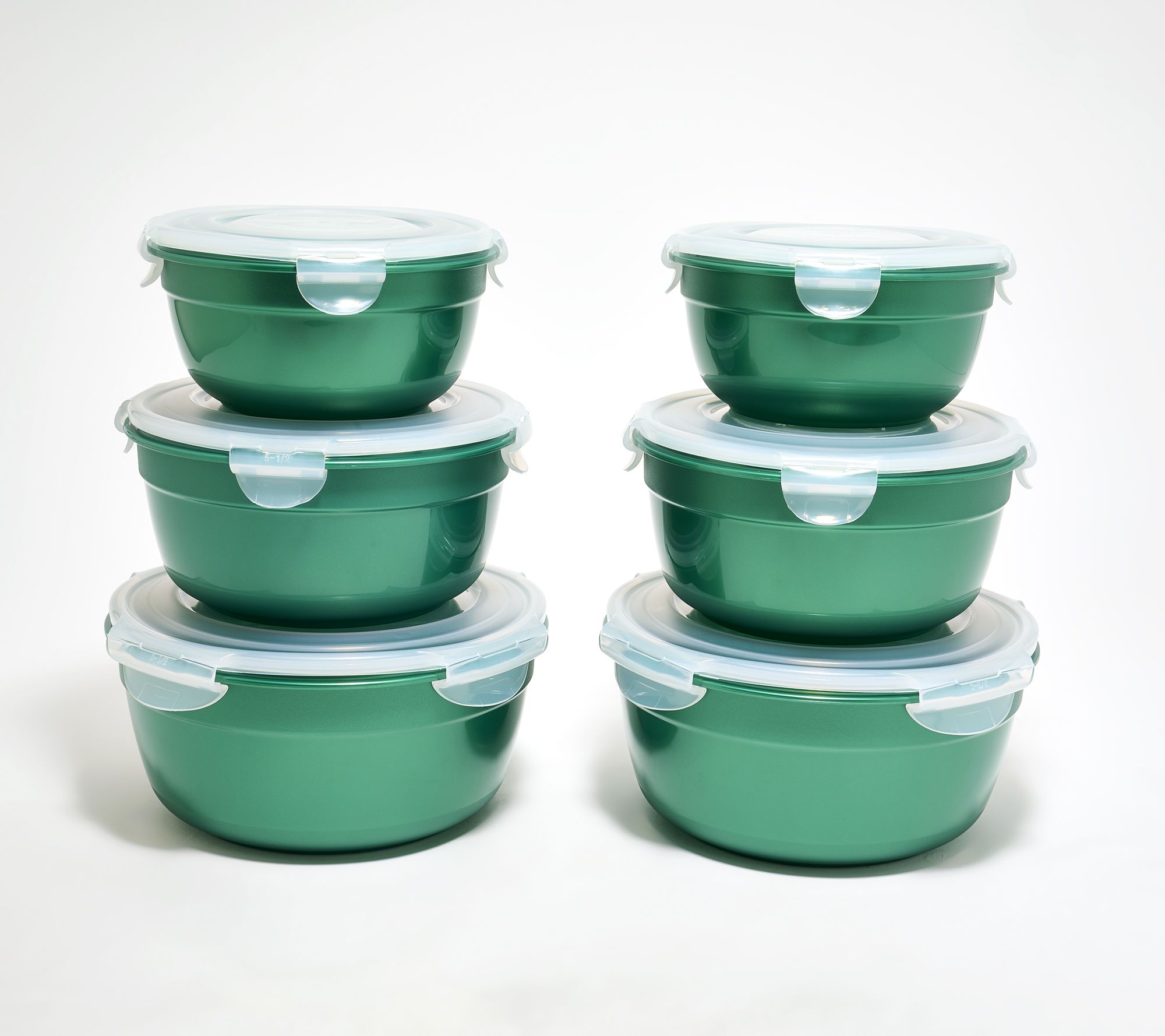 LocknLock 6-Piece Nestable Colored Body Bowl Set