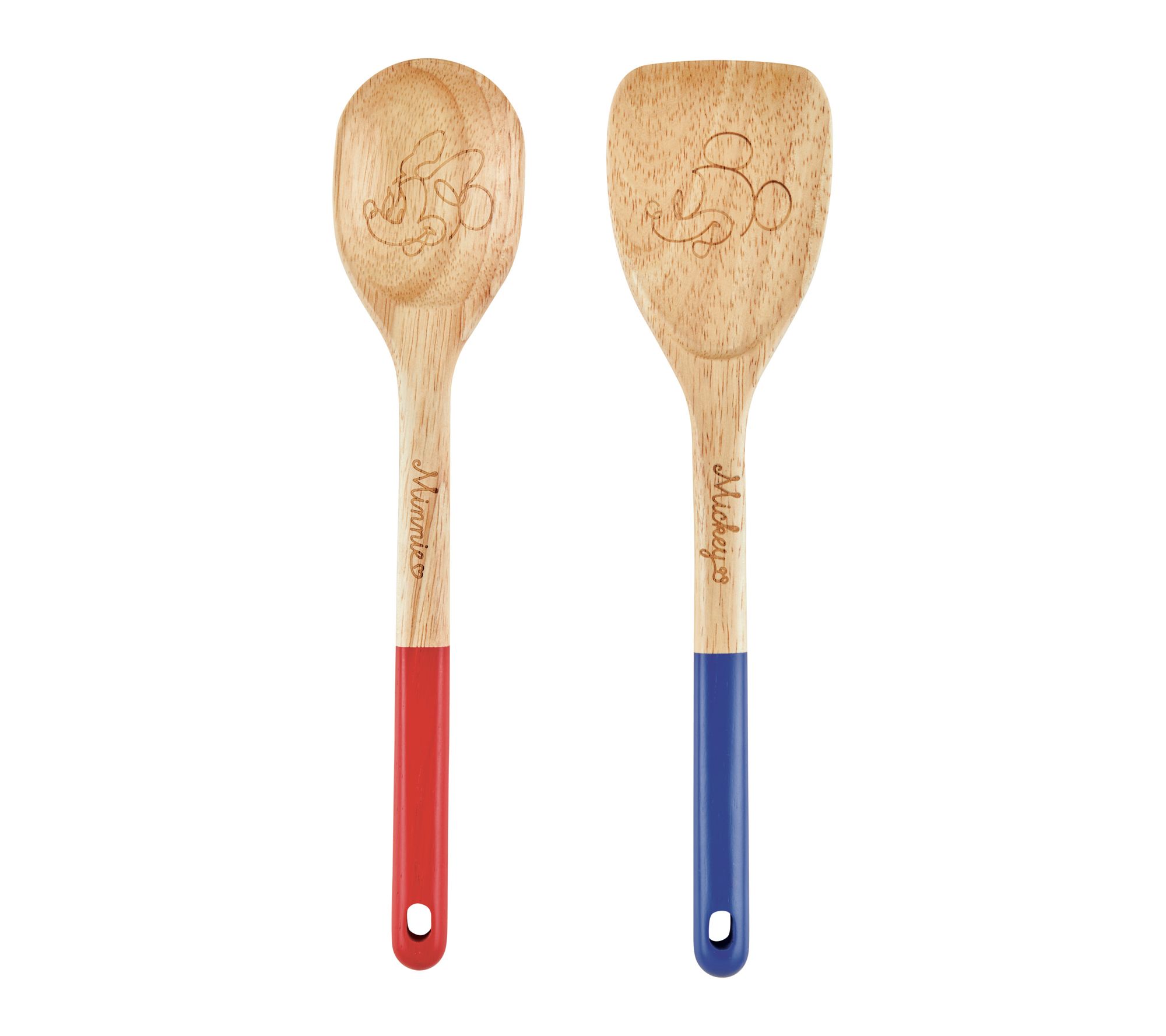 Disney Home Wooden Spoon and Turner 2- Piece Set, Mixed Colors