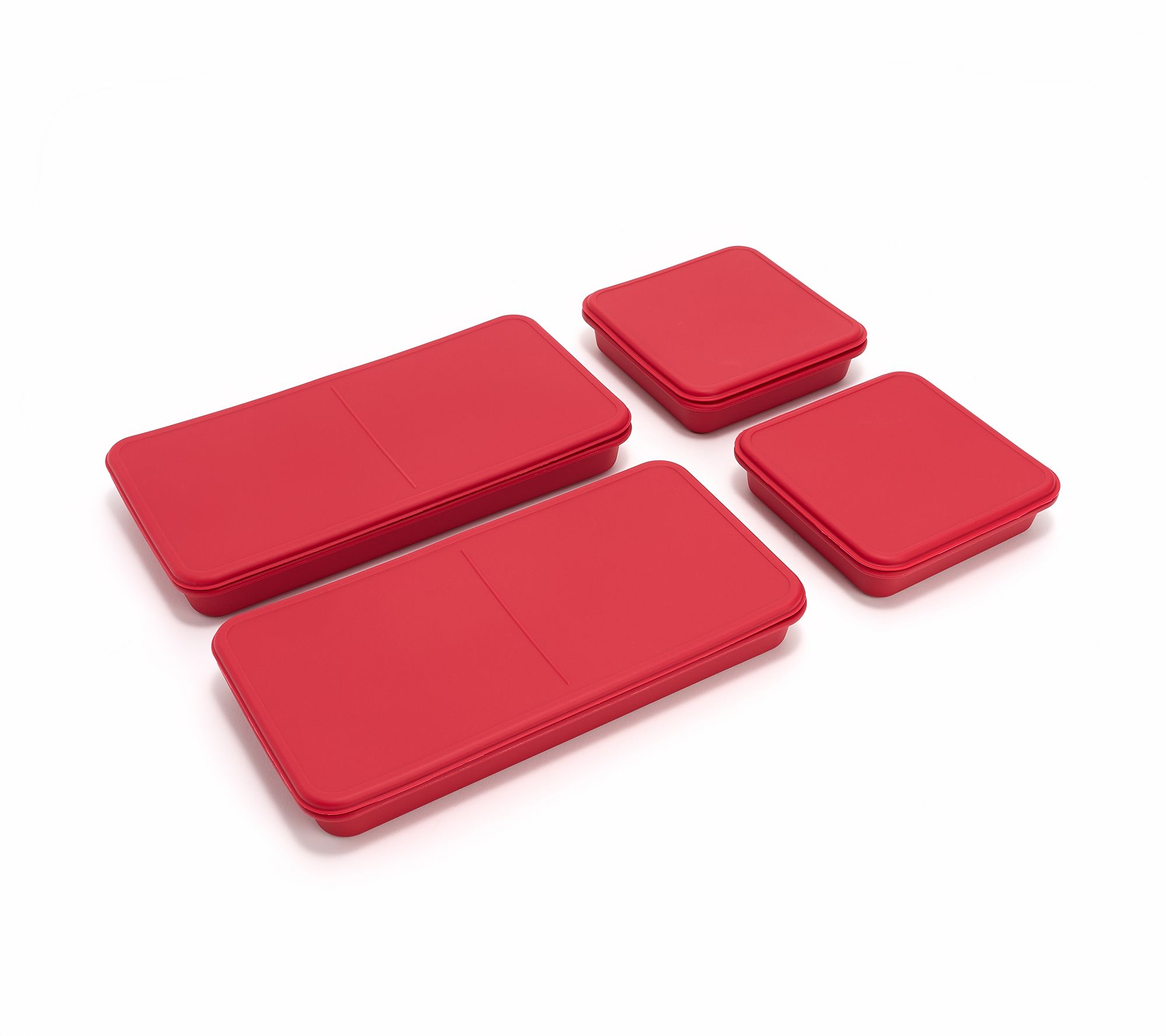 "As Is" Good Housekeeping 4-Pc Silicone Baking Trays w/ Storage Lids