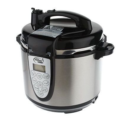 Power Pressure Cooker XL 8-qt Pressure Cooker with Recipes & Accessories on  QVC 
