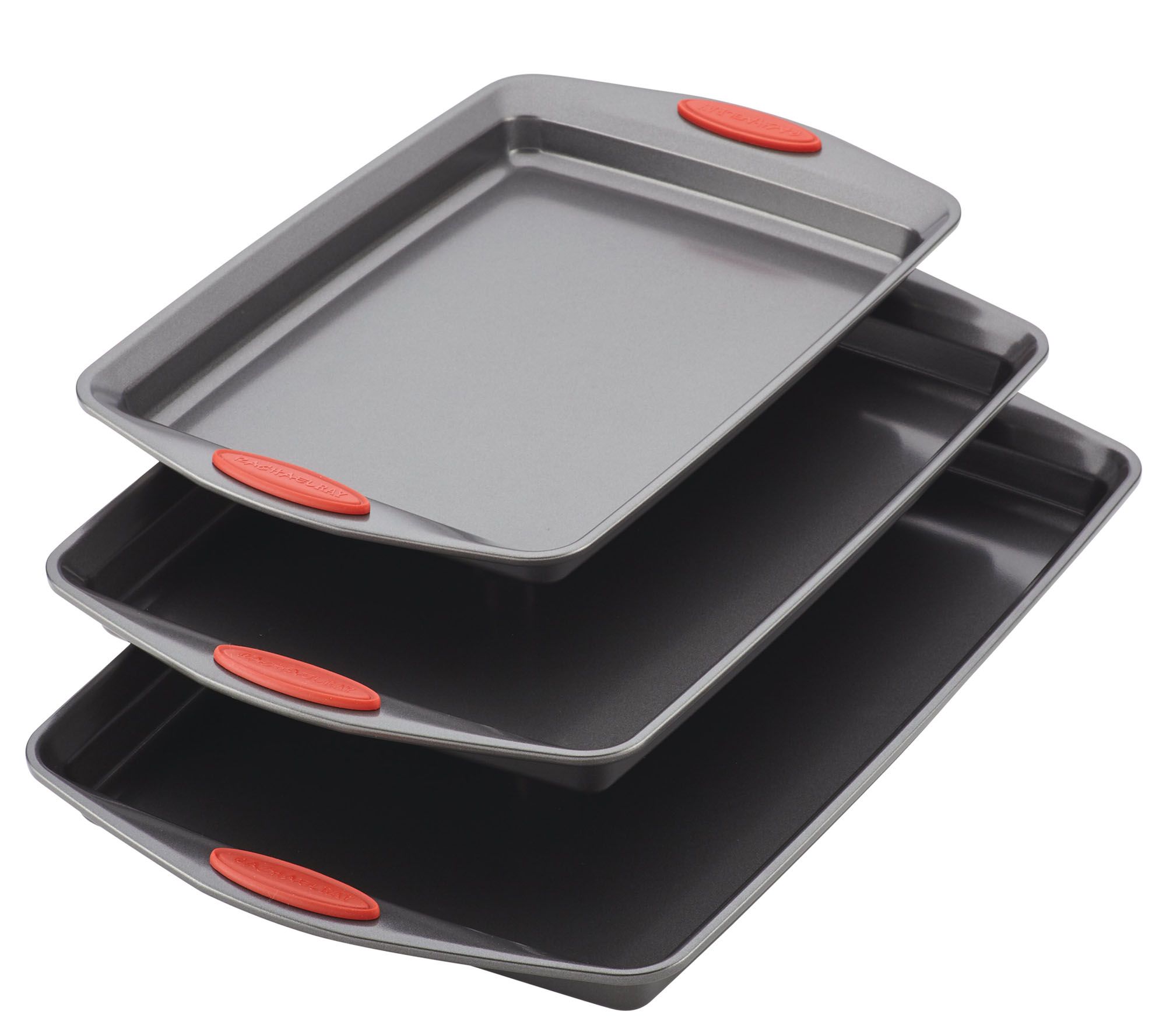 Rachael Ray Nonstick Bakeware 3-Piece Cookie Pan Set