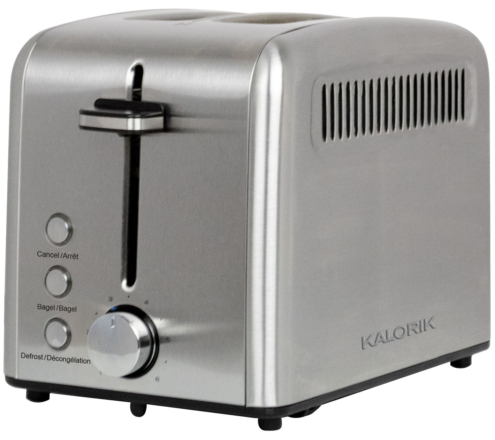 2 Slice Toaster Stainless Steel Cool Touch Kitchen Compact Toaster 