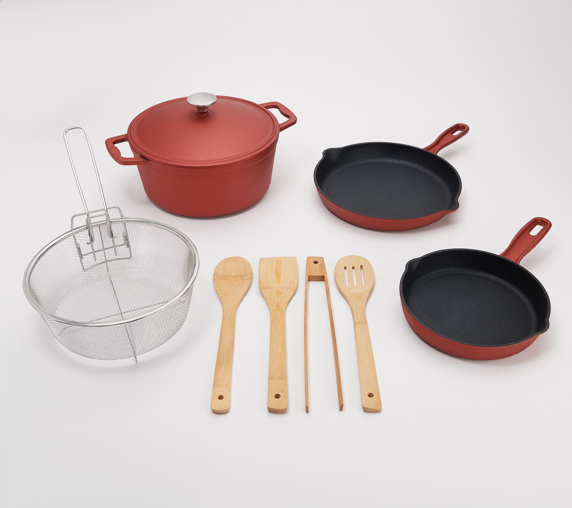 Cook's Essentials 8-Piece Cast-Iron Cookware Set - QVC.com