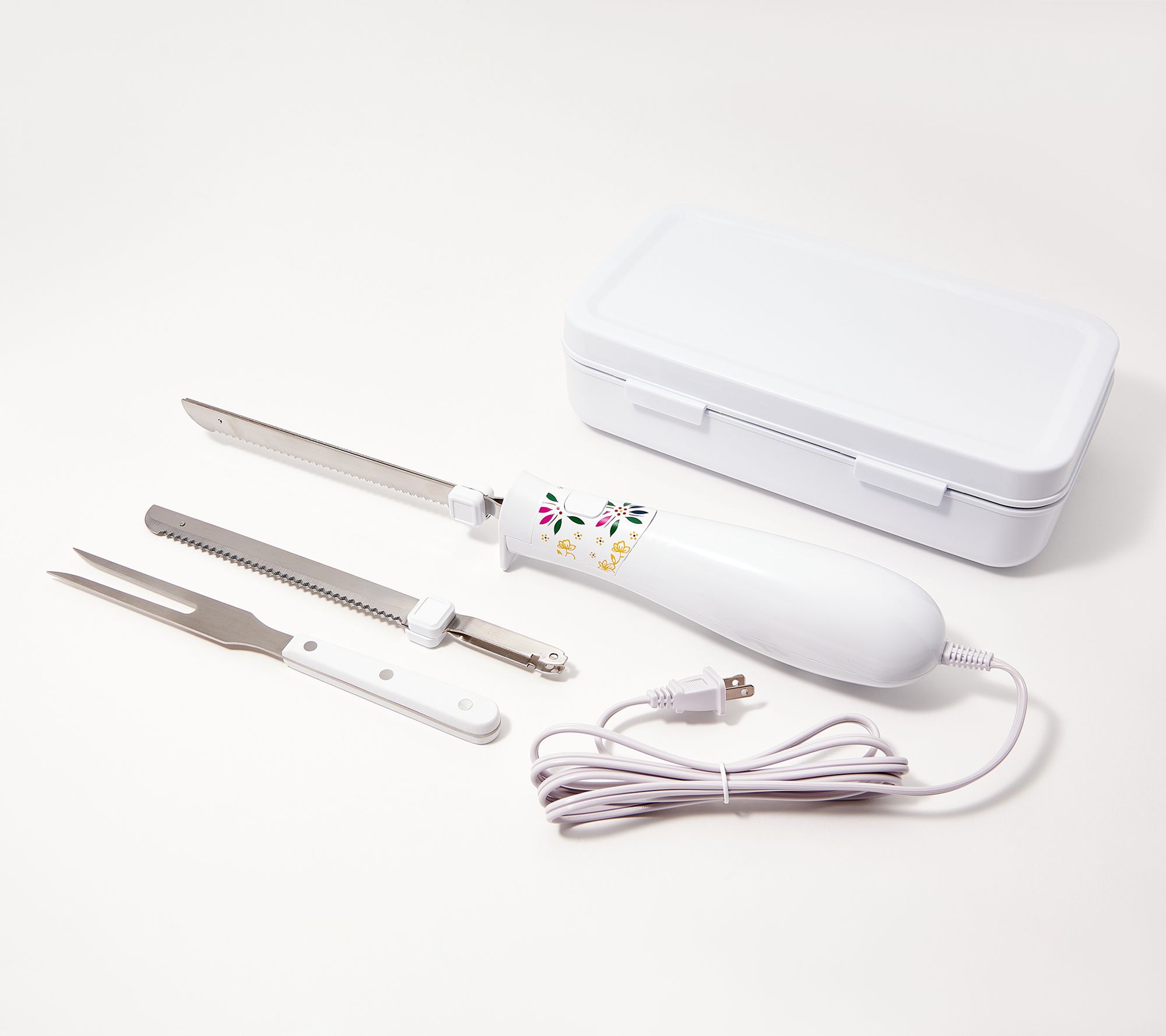 Temp-tations Electric Knife with Carving Fork and Storage Case
