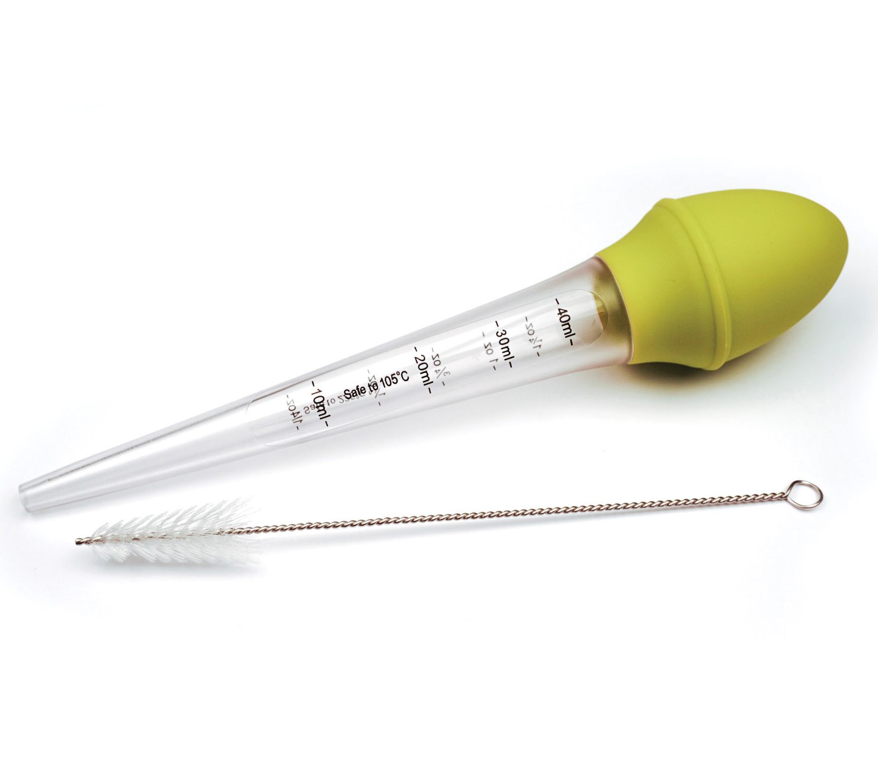 RSVP 1.25-oz Measuring Silicone Bulb Baster w/eaning Brush