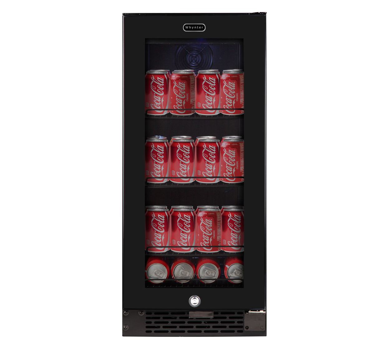 Whynter 3.4-Cu Ft 80-Can Built-In Glass Beverage Refrigerator